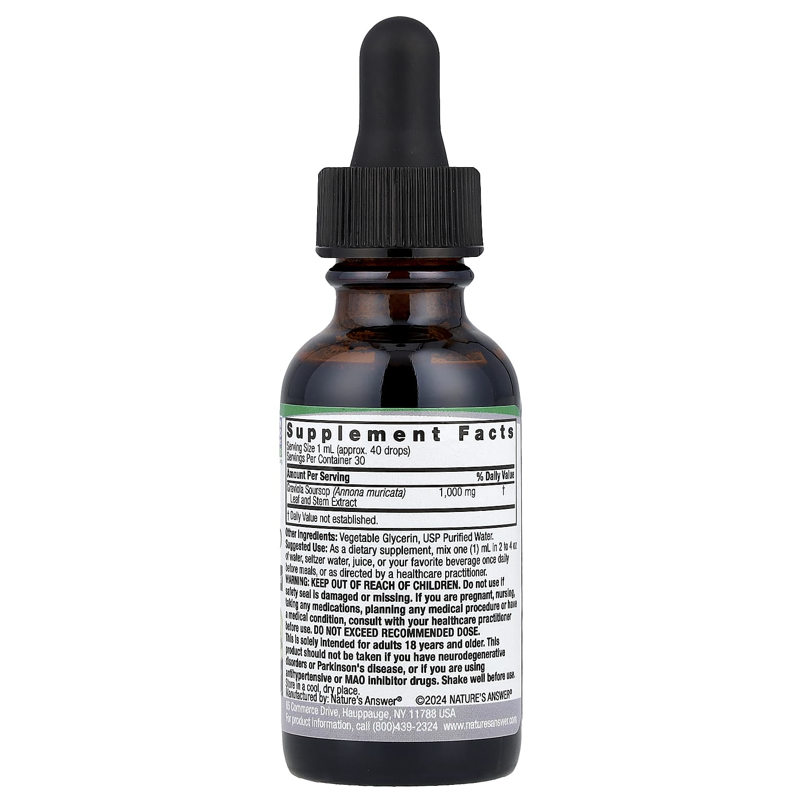 Nature's Answer, Graviola Soursop , 1,000 mg, 1 fl oz (30 ml)