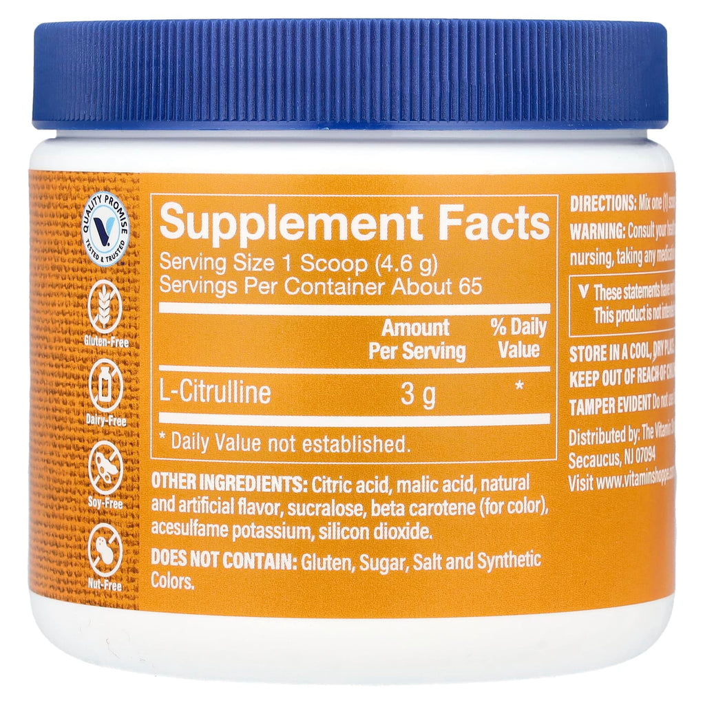 The Vitamin Shoppe, L-Citrulline, Tropical, 10.7 oz (302 g)