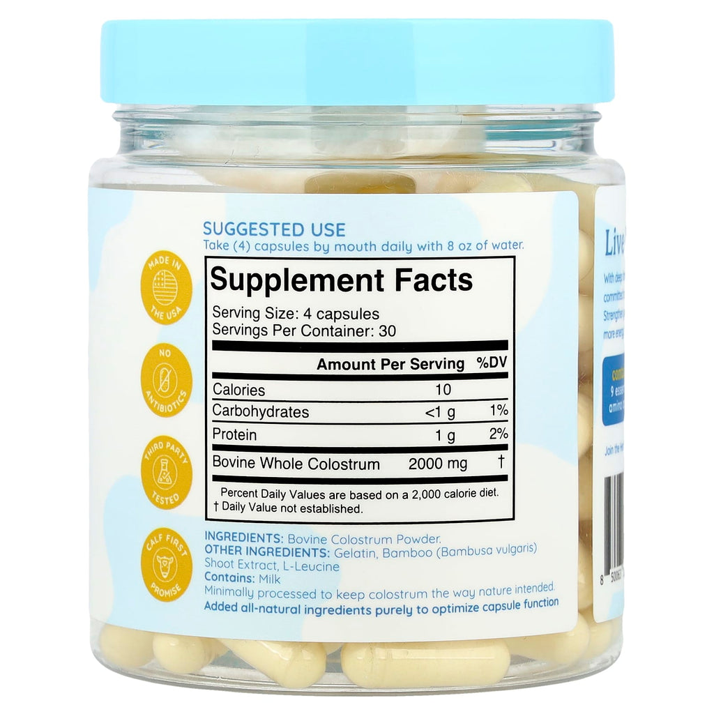 Wondercow, Colostrum , 120 Capsules