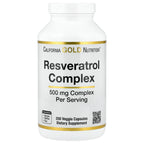 California Gold Nutrition, Resveratrol Complex with Grape Seed Extract, Red Wine Extract, and trans-Resveratrol, 250 Veggie Capsules
