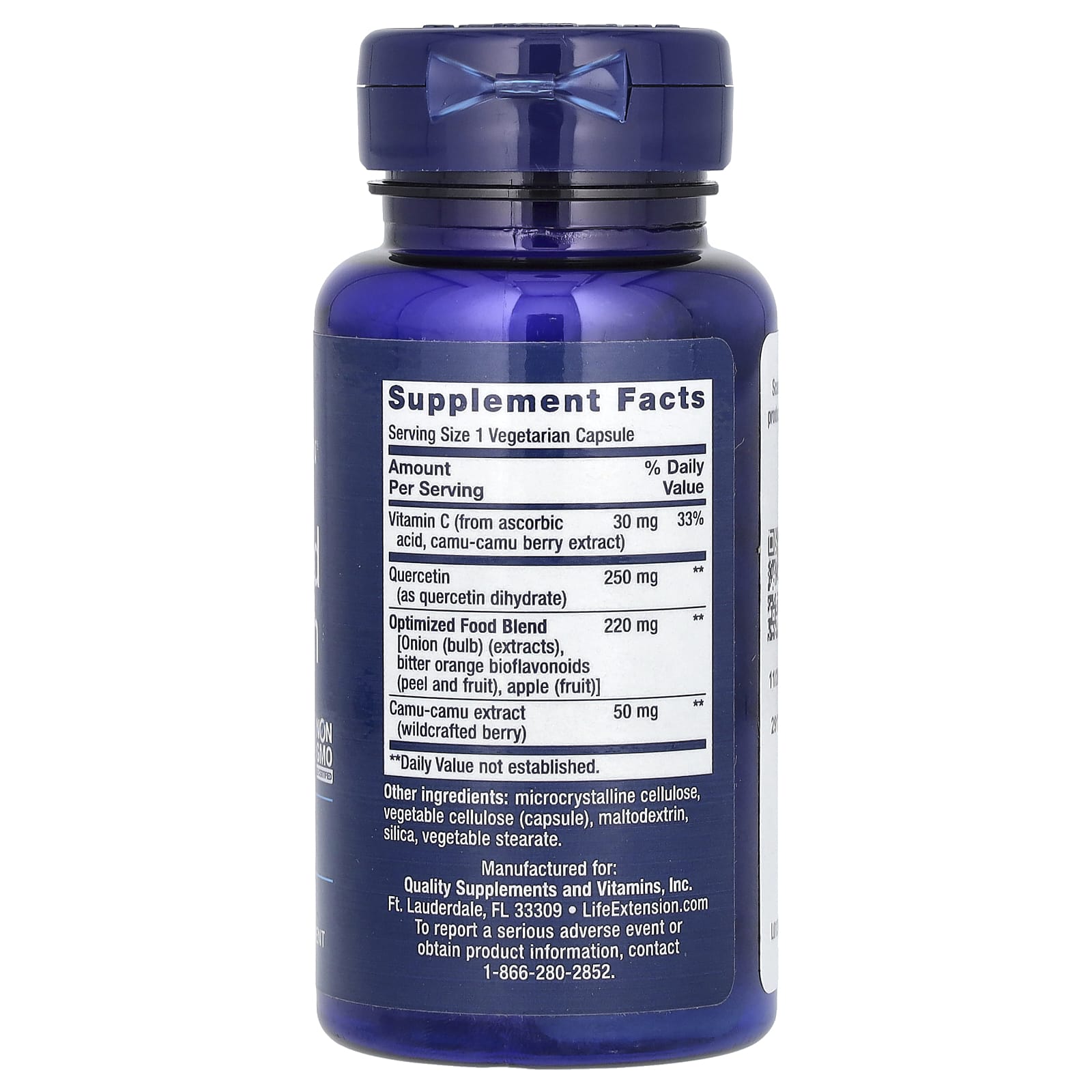 Life Extension, Optimized Quercetin, 250 mg, 60 Vegetarian Capsules