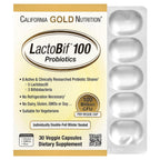 California Gold Nutrition, LactoBif® 100 Probiotics, 100 Billion CFU, 30 Veggie Capsules