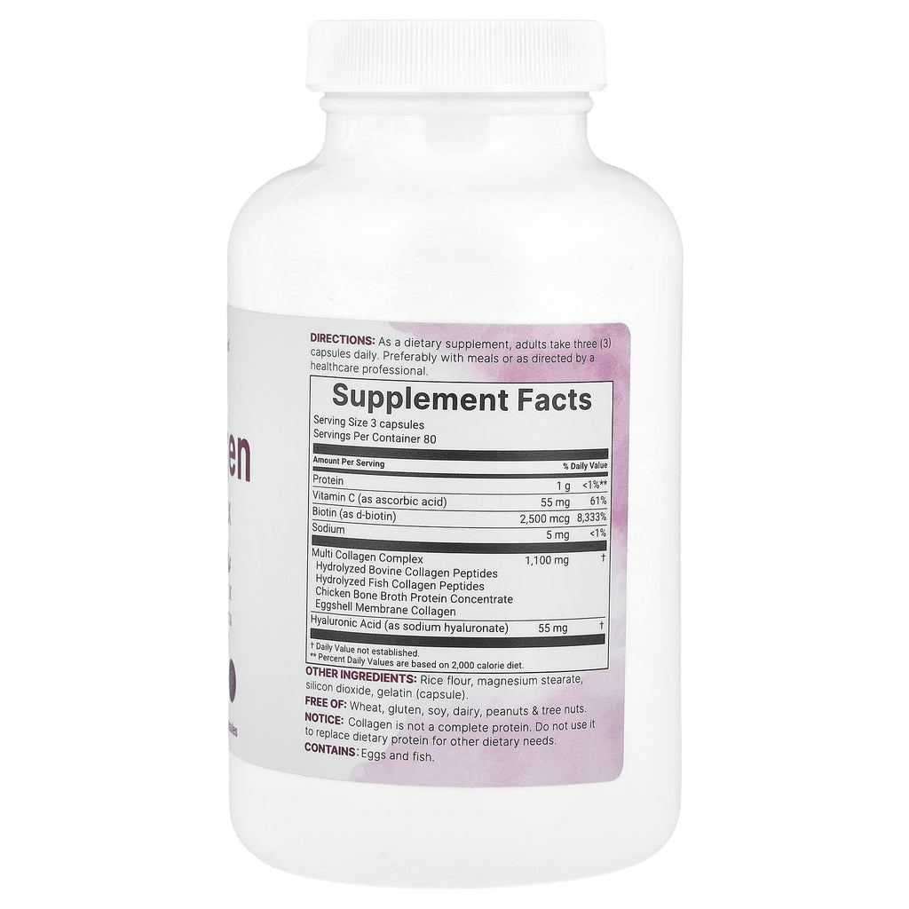 Micro Ingredients, Multi-Collagen Complex, For Women, 240 capsules