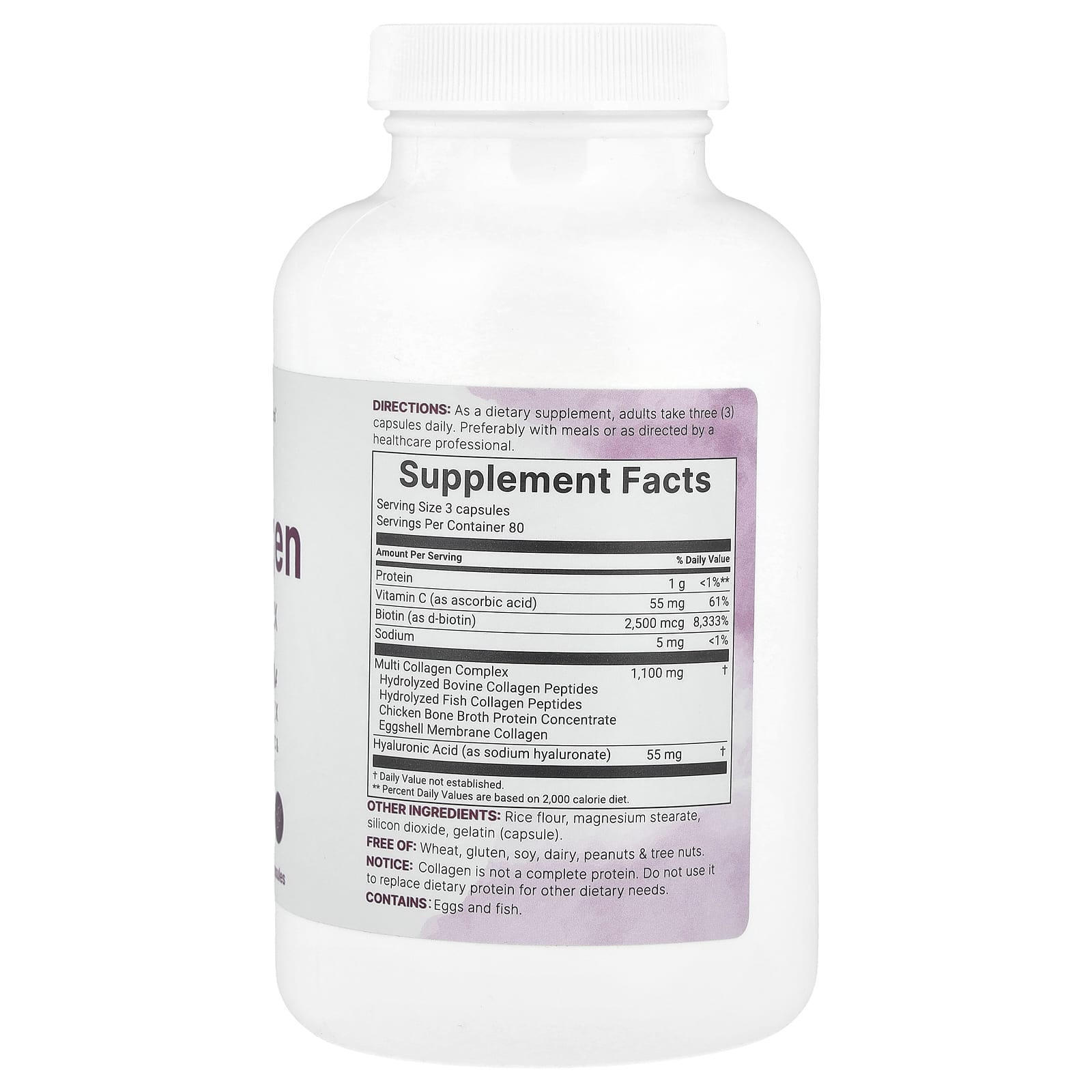 Micro Ingredients, Multi-Collagen Complex, For Women, 240 capsules