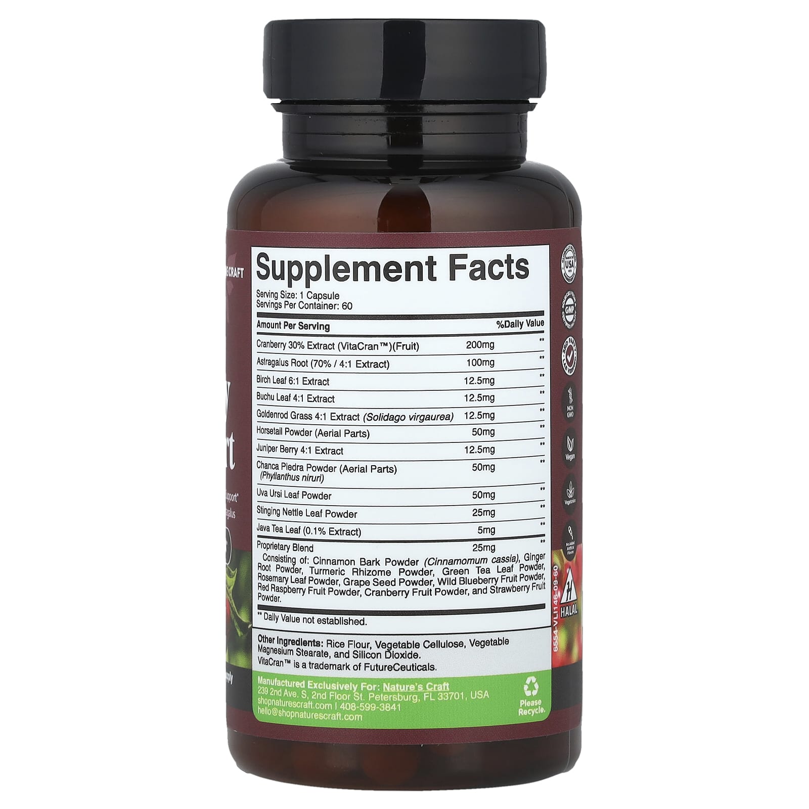 Nature's Craft, Kidney Support, 60 Capsules