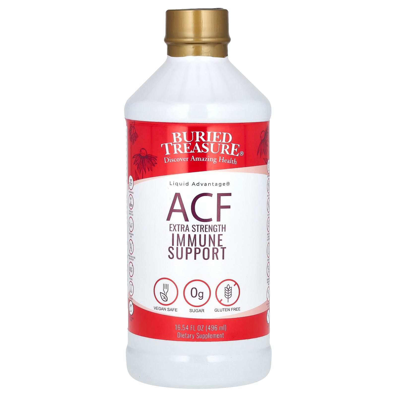 Buried Treasure, Liquid Advantage, ACF Immune Support, 16.54 fl oz (496 ml)