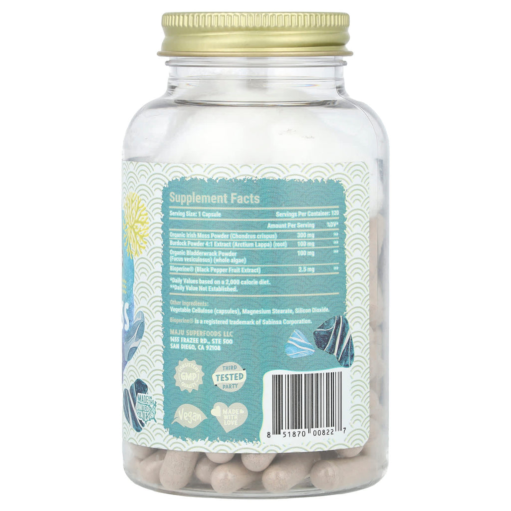 Maju Superfoods, Wild Sea Moss, 120 Capsules