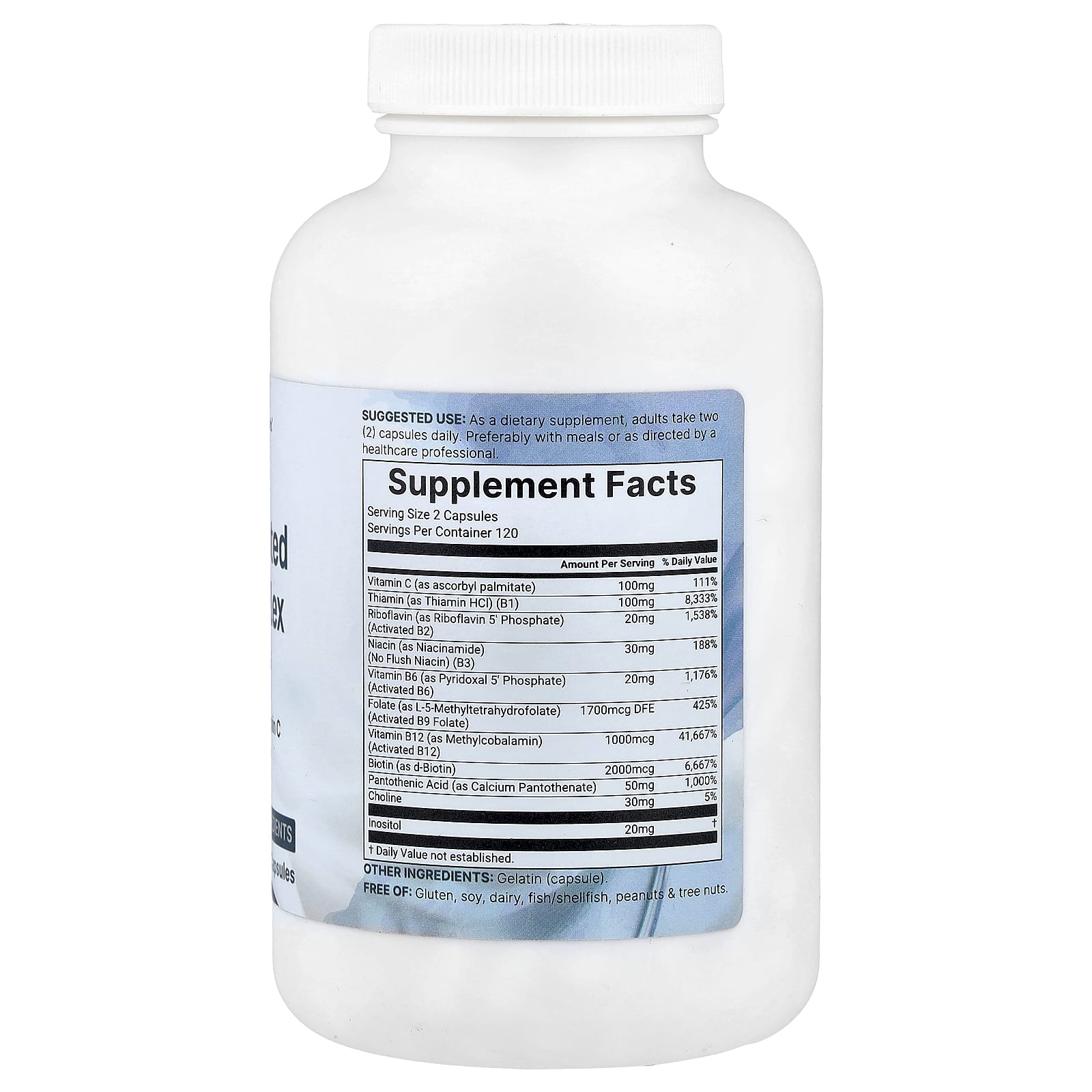 Micro Ingredients, Pure Methylated B Complex Vitamins, 240 Capsules