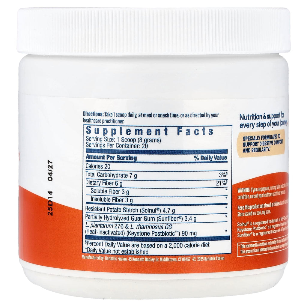 Bariatric Fusion, GLP-One Support, Prebiotic Fiber Powder, 5.82 oz (165 g)
