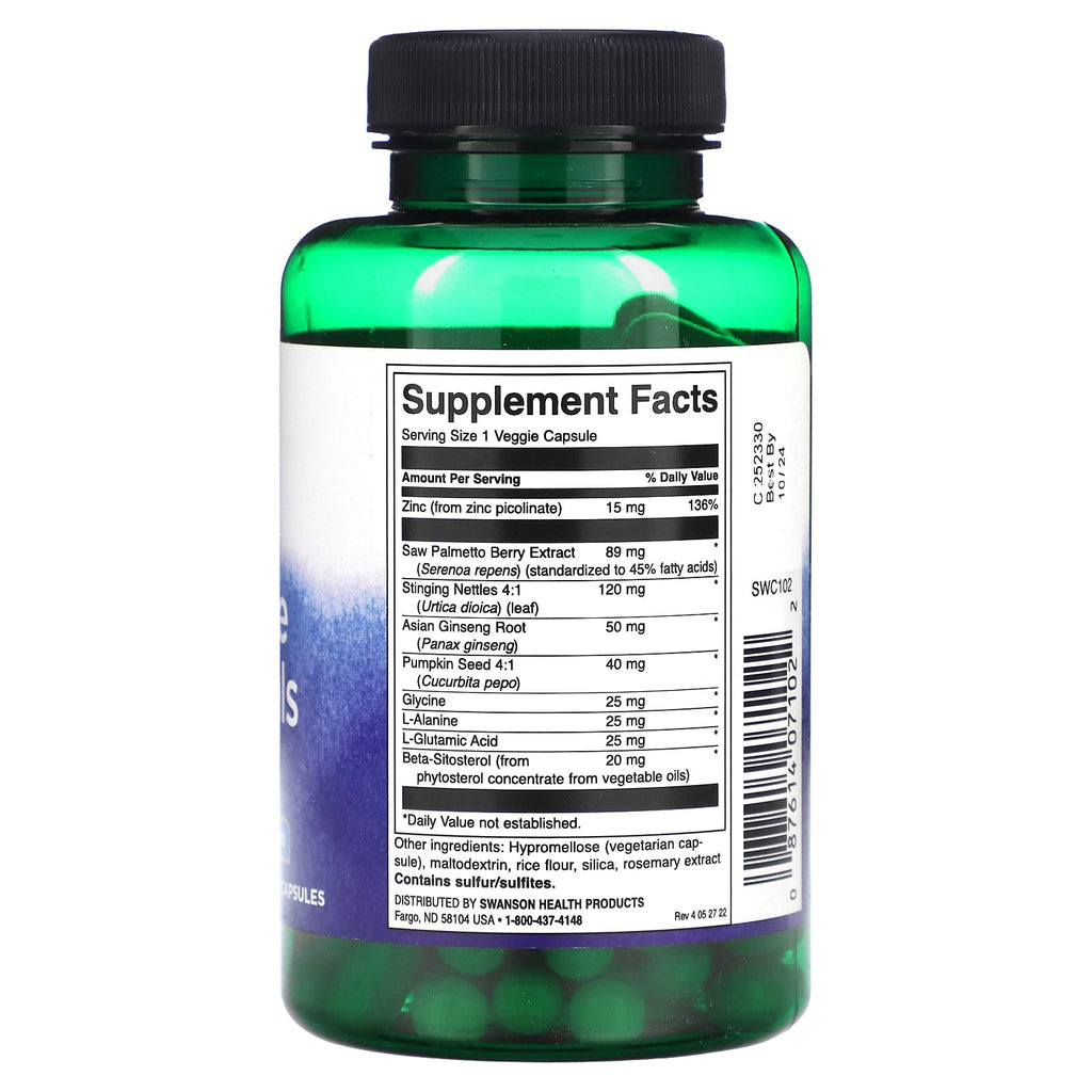 Swanson, Prostate Essentials, 90 Vegan Capsules