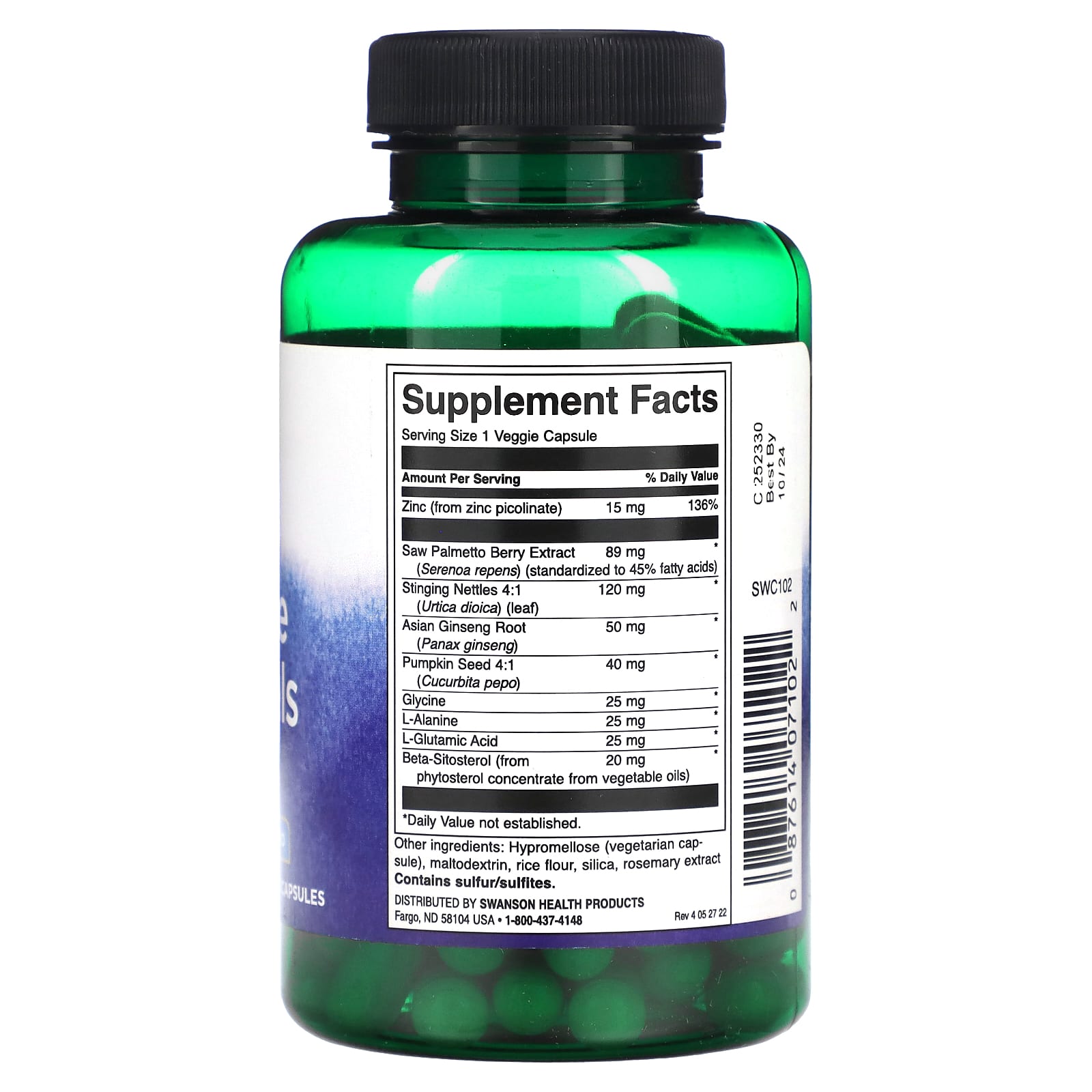 Swanson, Prostate Essentials, 90 Vegan Capsules