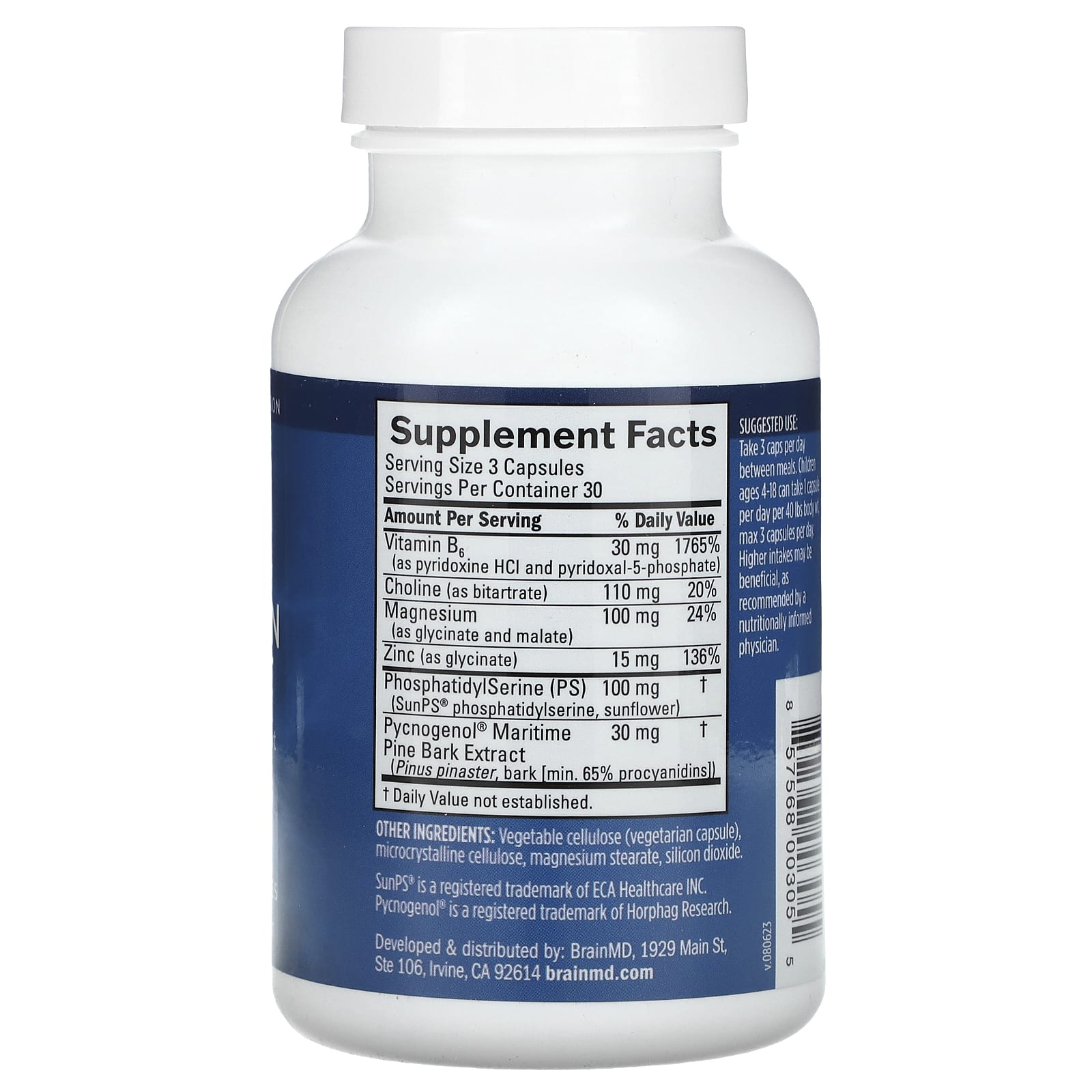 BrainMD, Attention Support, 90 Vegan Capsules