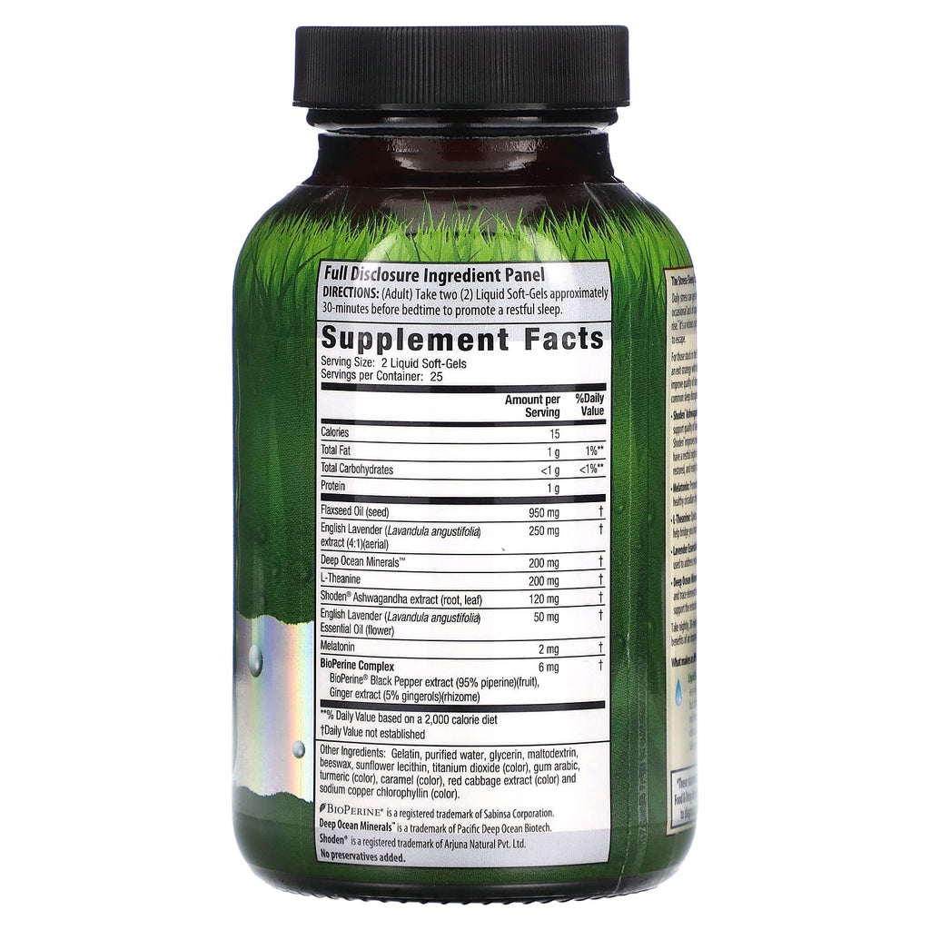 Irwin Naturals, Stress-Defy Sleep PM, 50 Liquid Soft-Gels