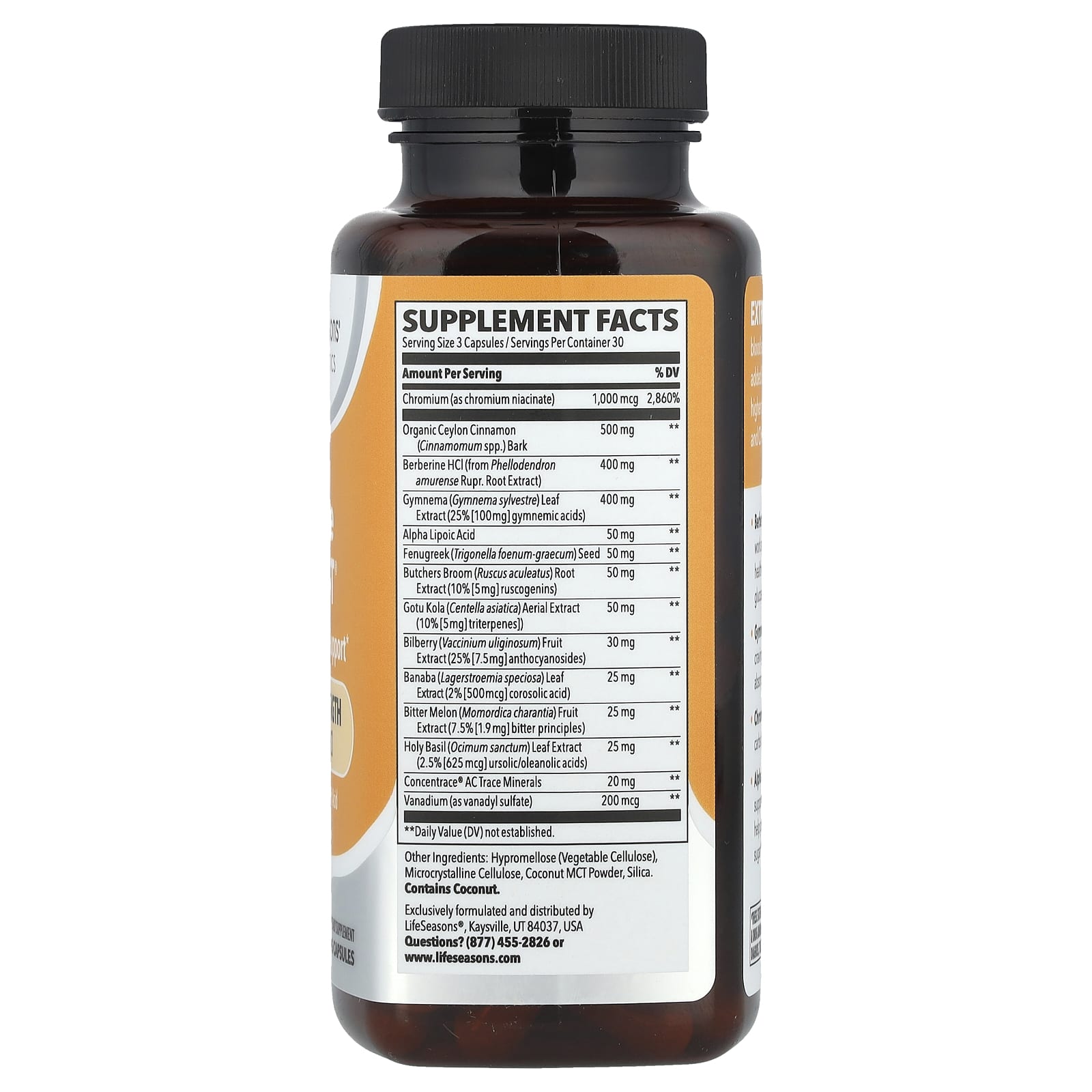 LifeSeasons, Therapeutics, Glucose Stabili-T® With Berberine HCl, 90 Veg Capsules