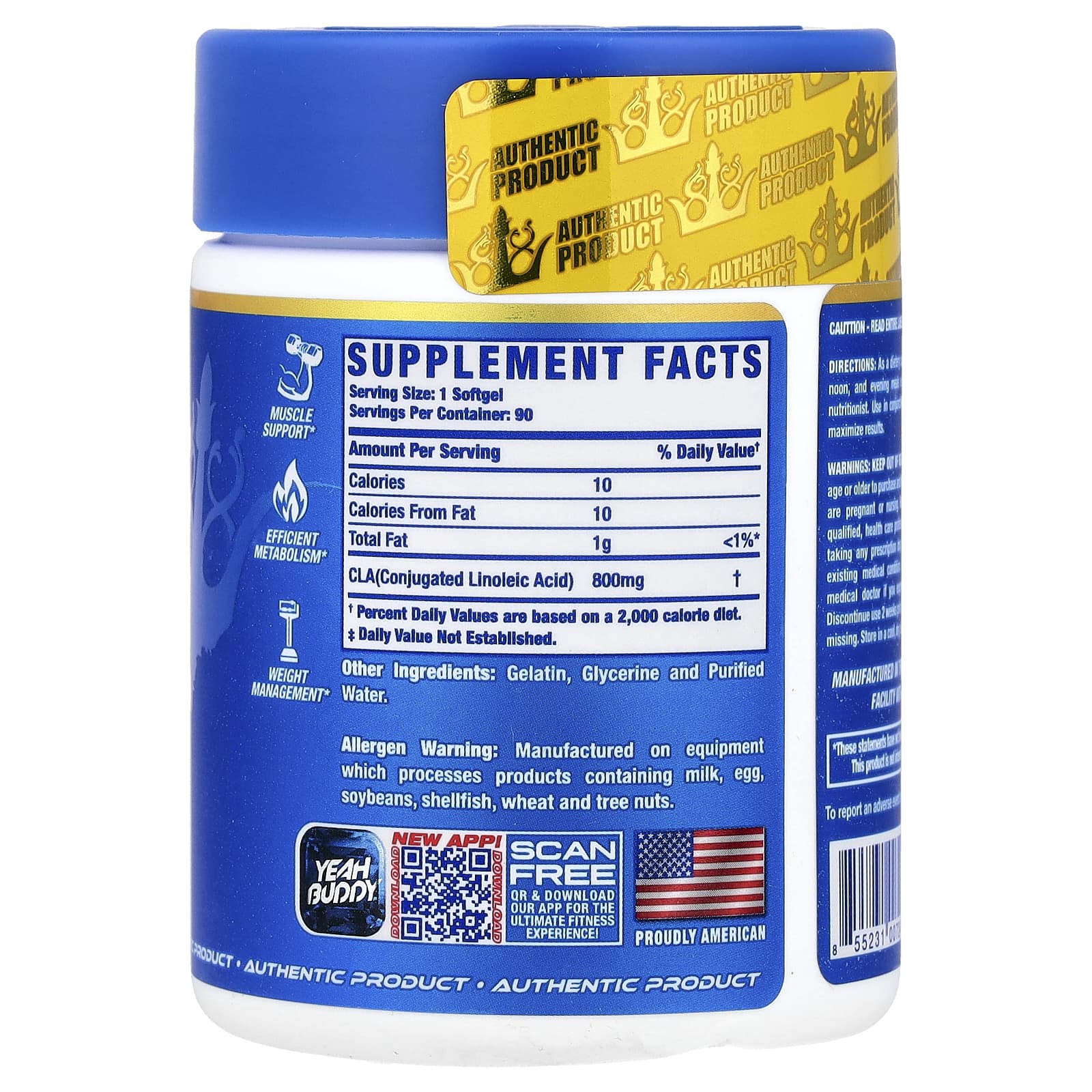 Ronnie Coleman, Vital Edition, CLA XS™, 90 Softgels (800 mg per Softgel)