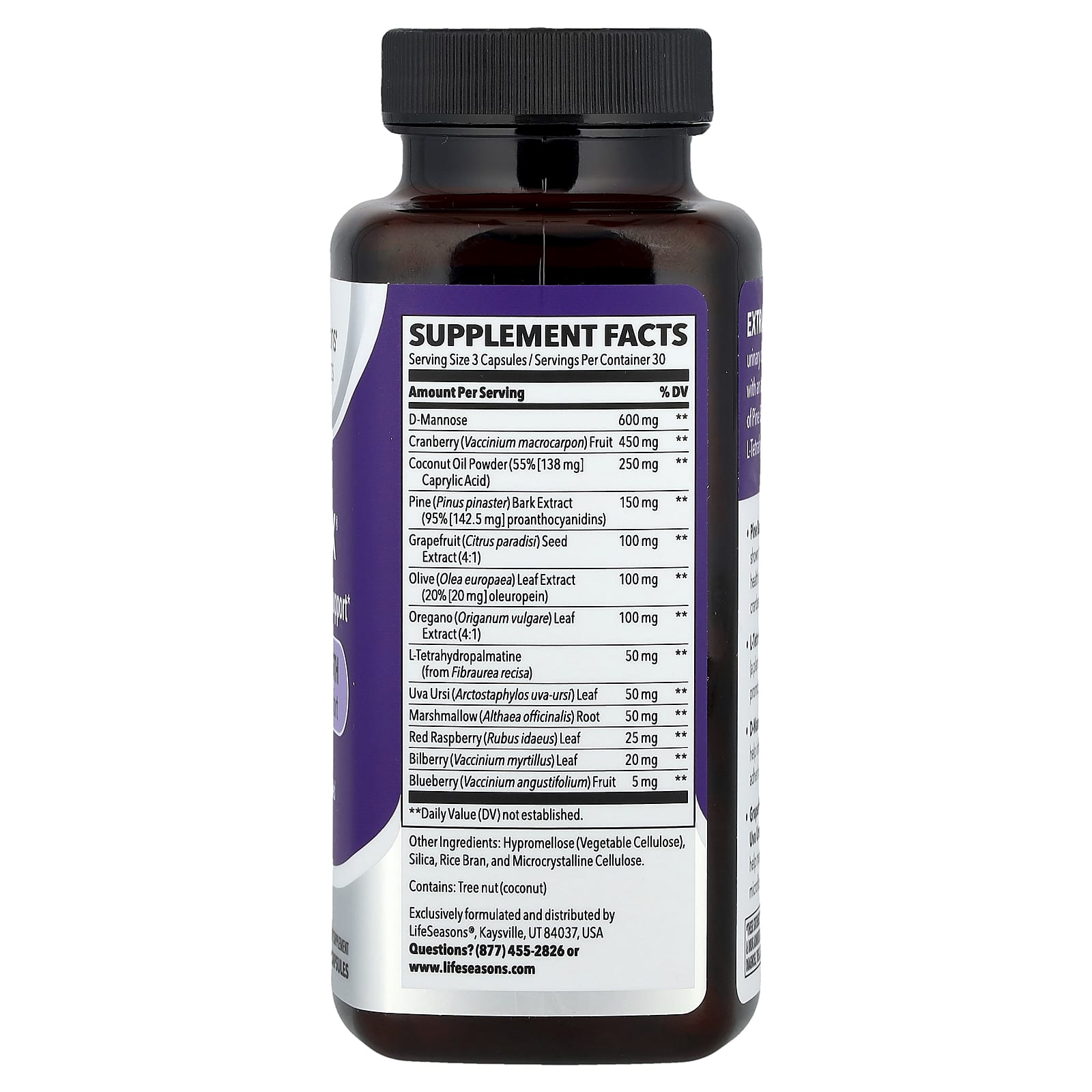 LifeSeasons, Therapeutics, Urinari-X® Urinary & Yeast Support, 90 Veg Capsules