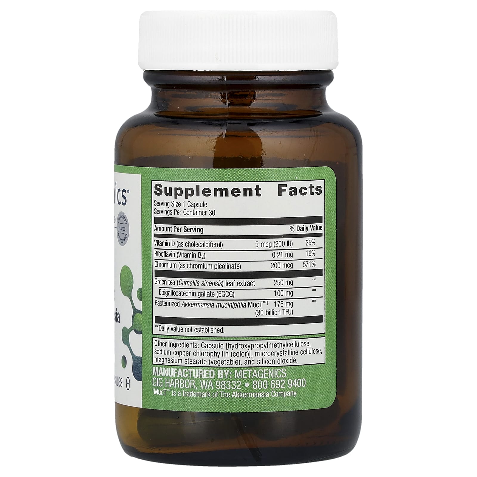 Metagenics, UltraFlora® Healthy Weight with Akkermansia, 30 Capsules