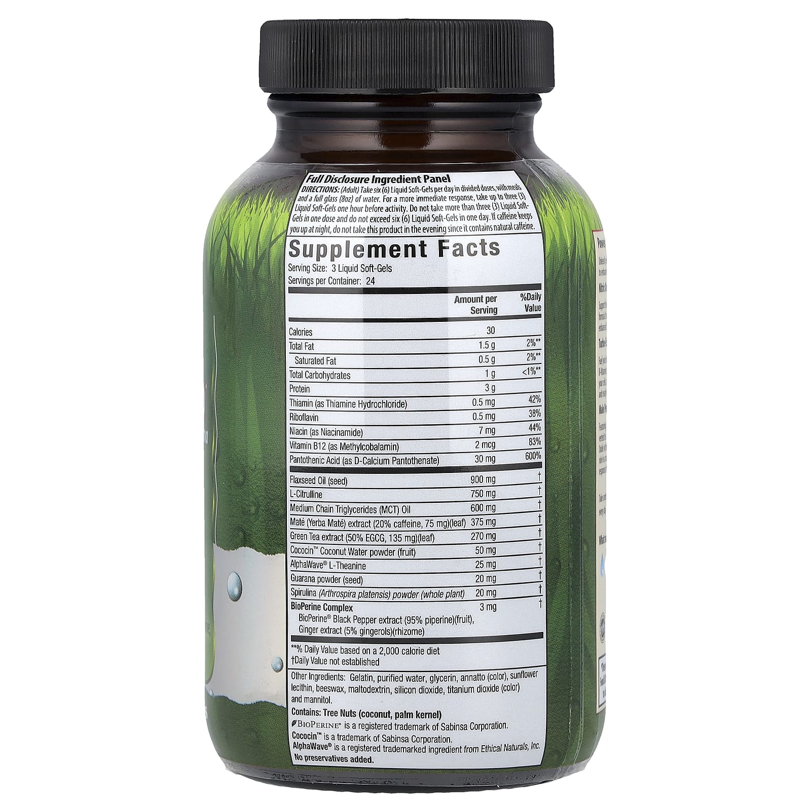 Irwin Naturals, Turbo-Energy, Libido-Max RED™ With L-Citrulline & Guarana, 72 Liquid Soft-Gels