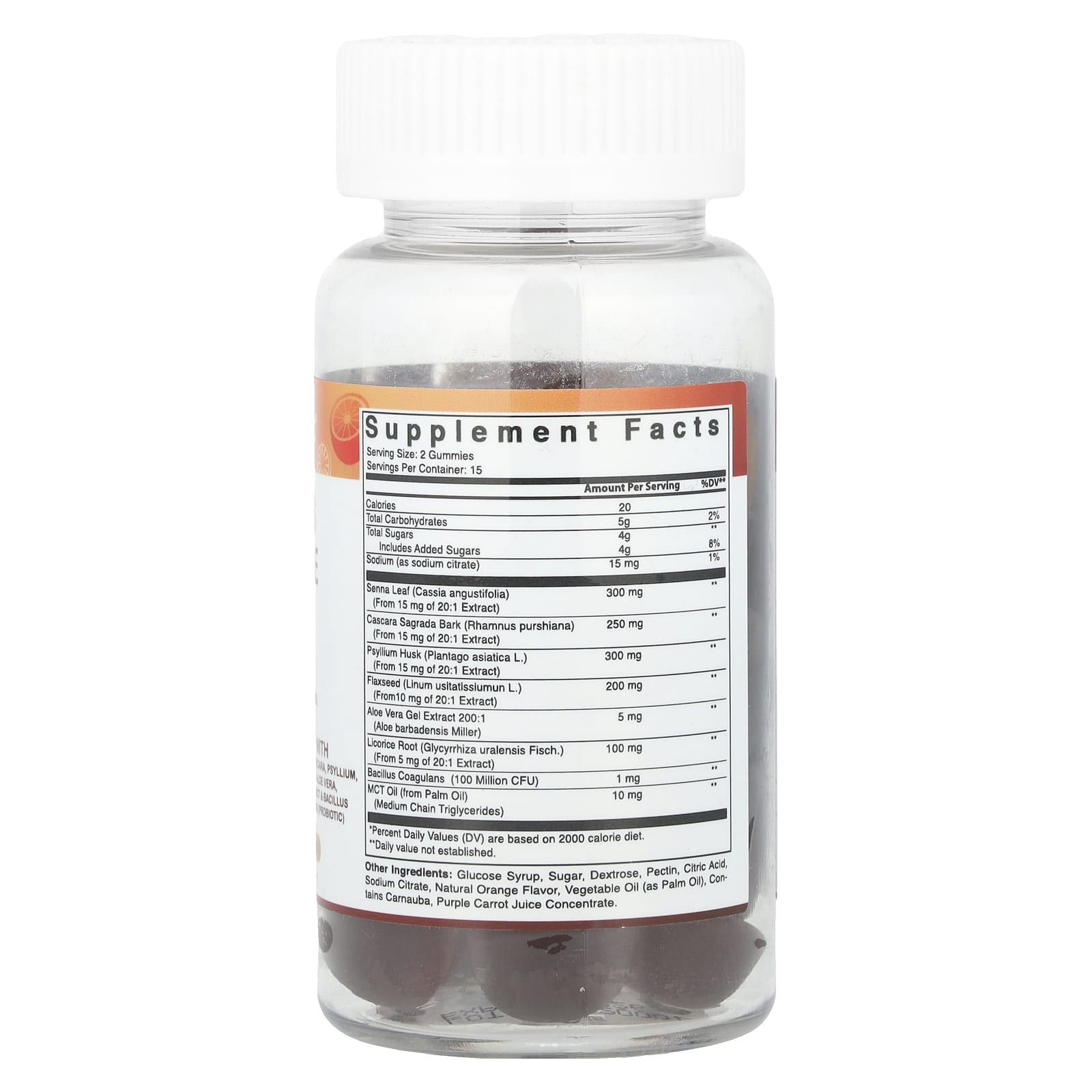 Vitamatic, 15 Days Cleanse Gummies, Natural Orange, 30 Gummies