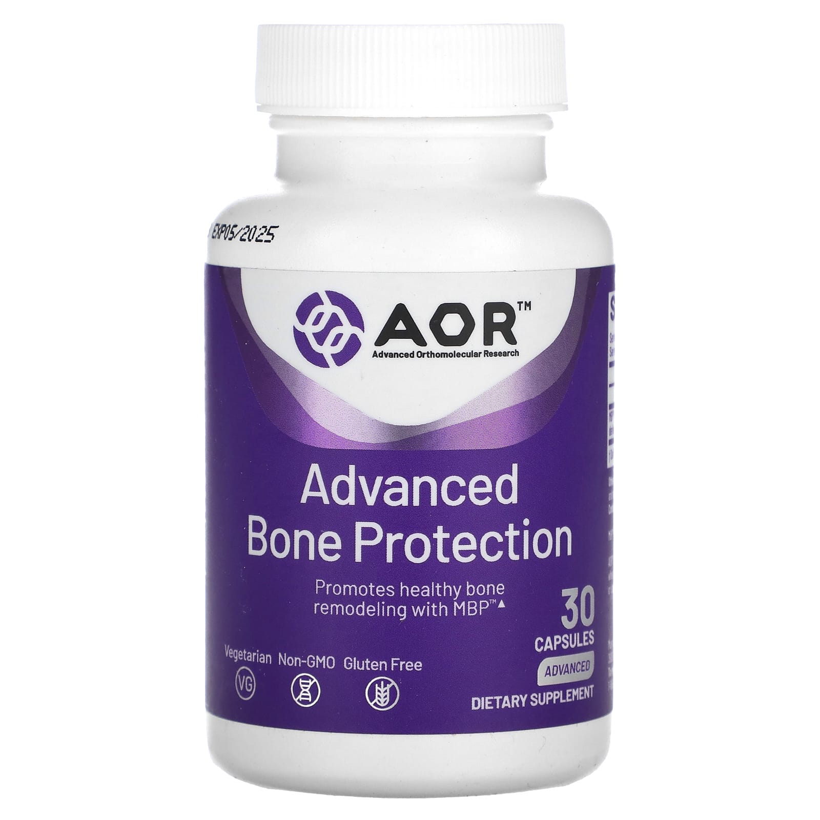 Advanced Orthomolecular Research AOR, Advanced Bone Protection, 40 mg , 30 Capsules