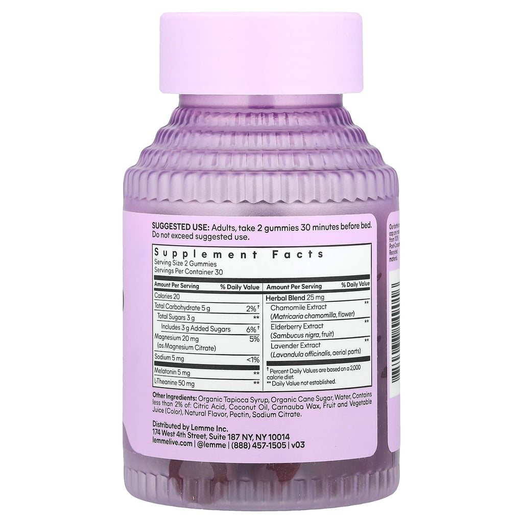 Lemme, Sleep Tight Gummies, Berry, 60 Gummies