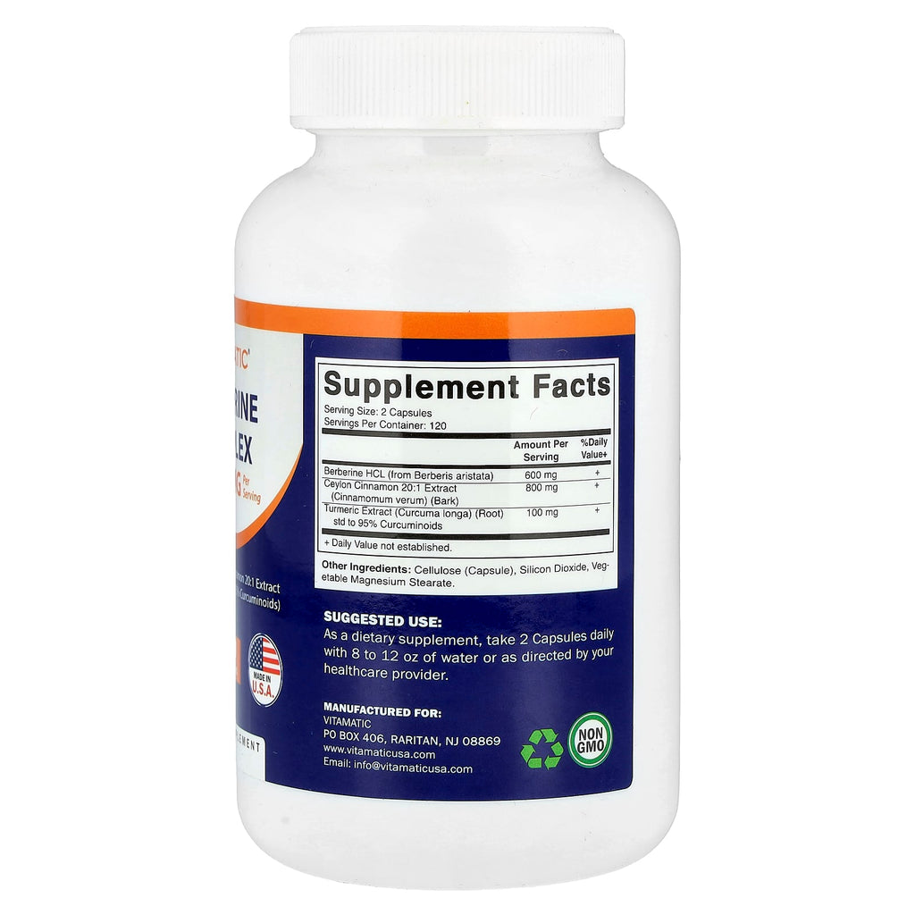 Vitamatic, Berberine Complex, 240 Capsules