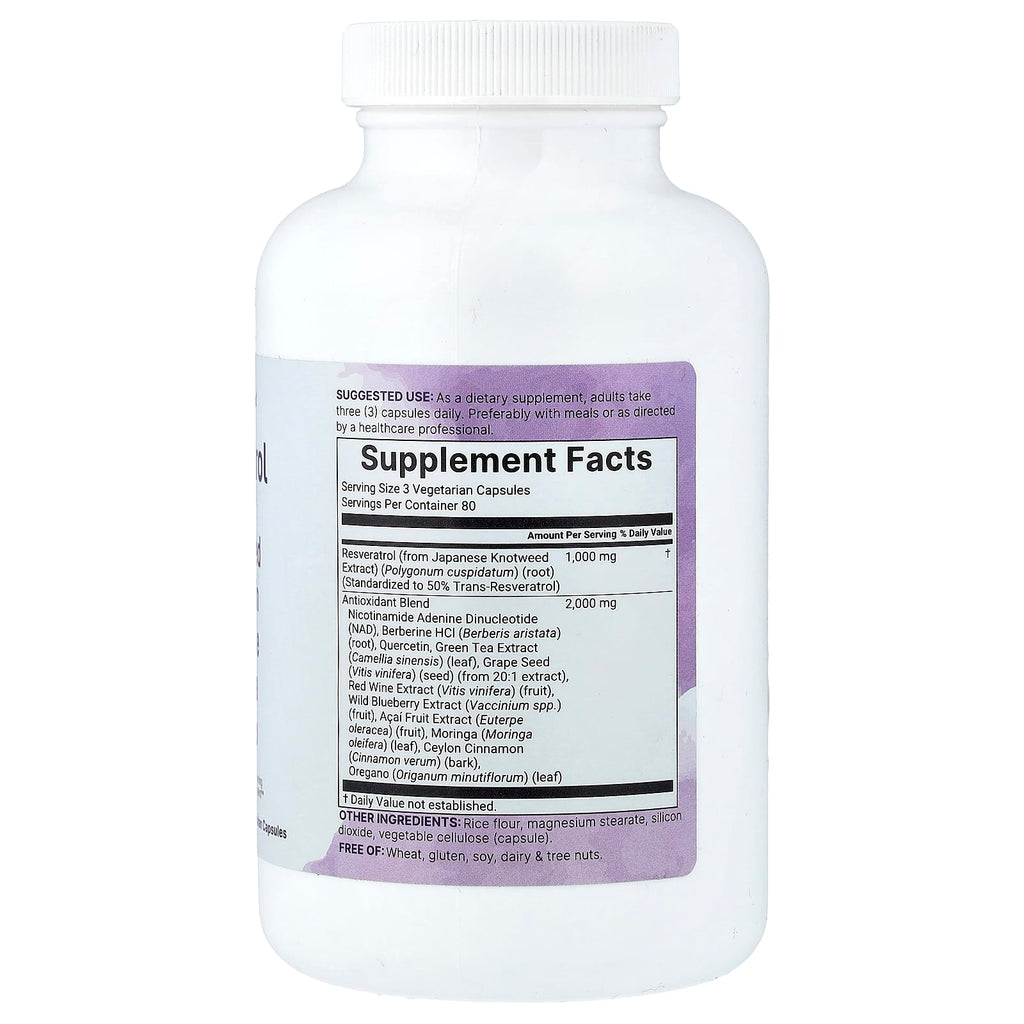 Micro Ingredients, Resveratrol, 240 Vegetarian Capsules