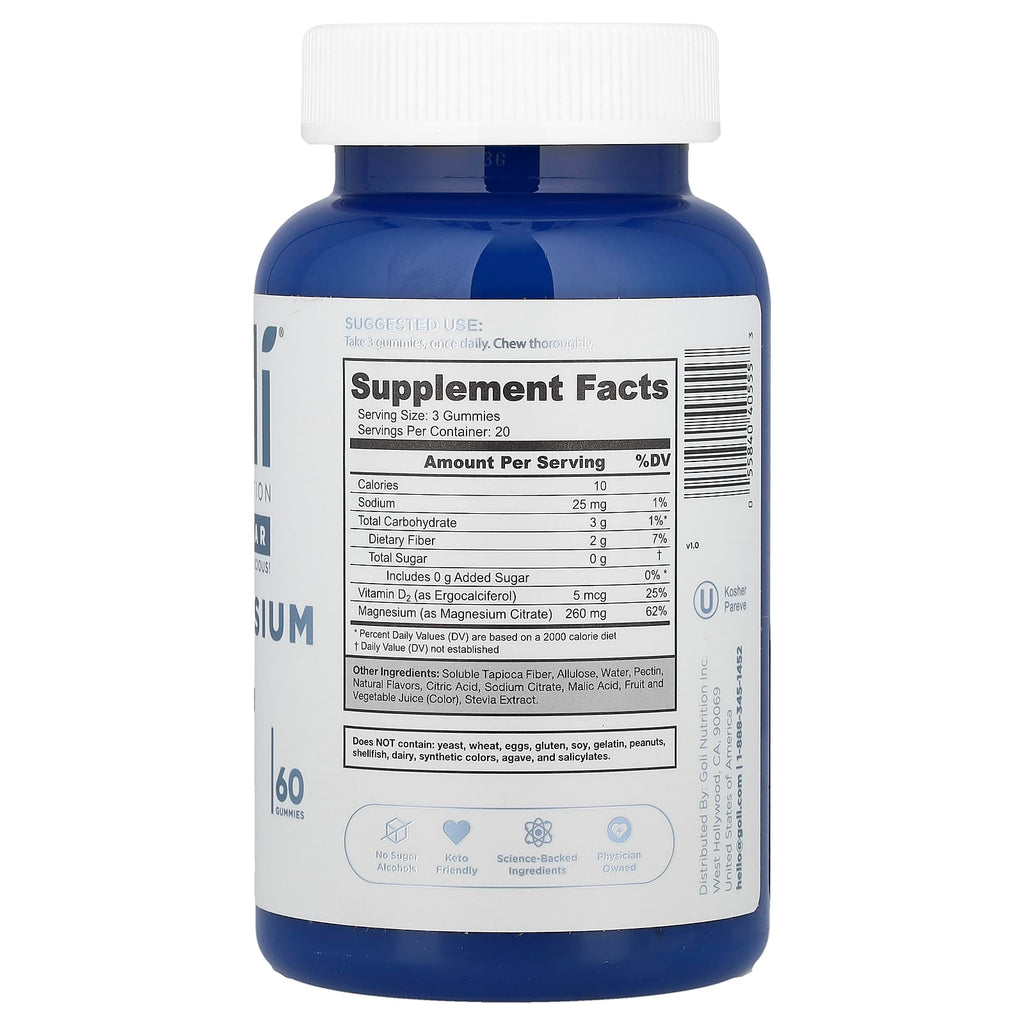 Goli Nutrition, Magnesium Gummies, 60 Gummies