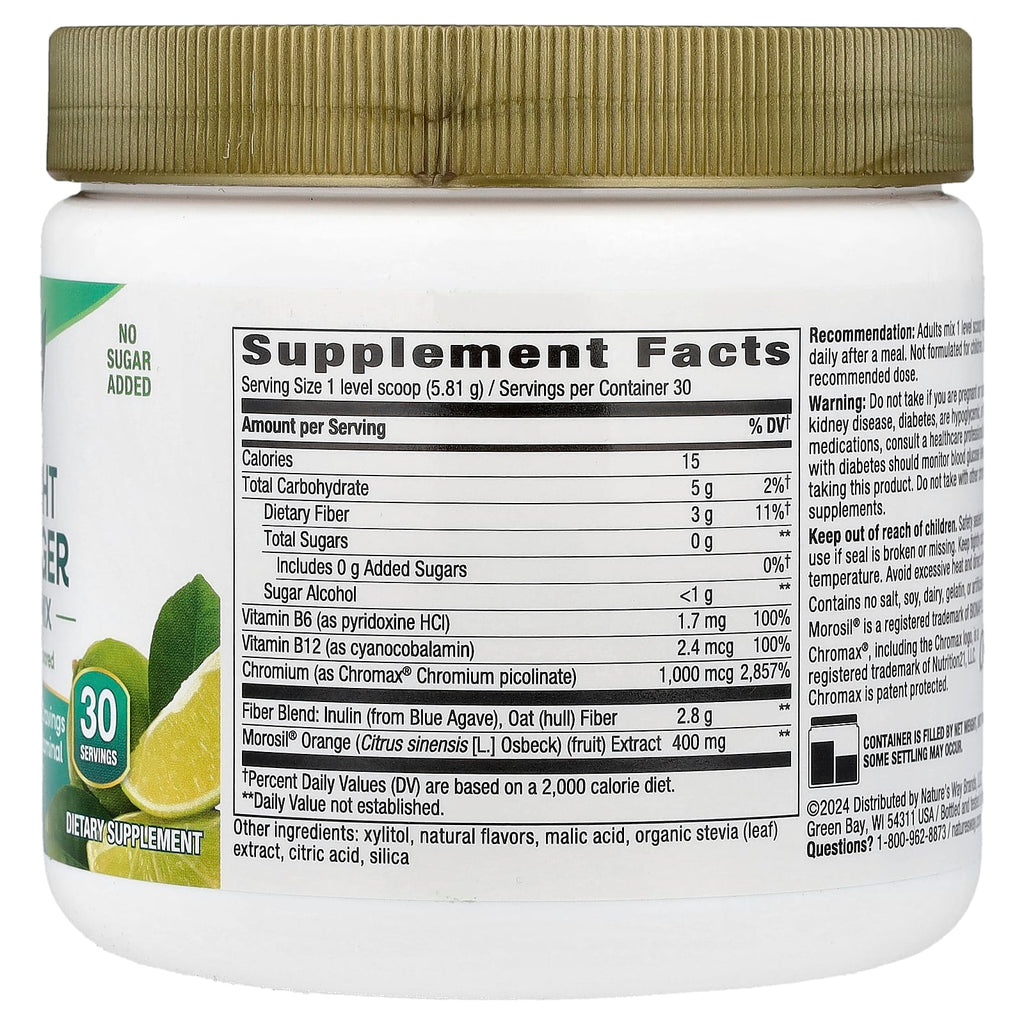 Nature's Way, Weight Manager Drink Mix, Zesty Citrus, 6 oz (174.3 g)