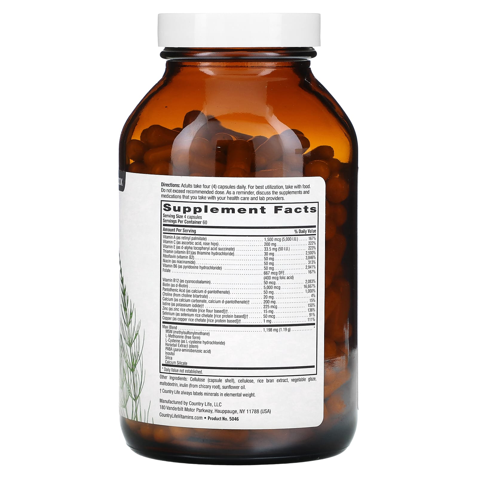 Country Life, Maxi-Hair Plus, 240 Vegetarian Capsules