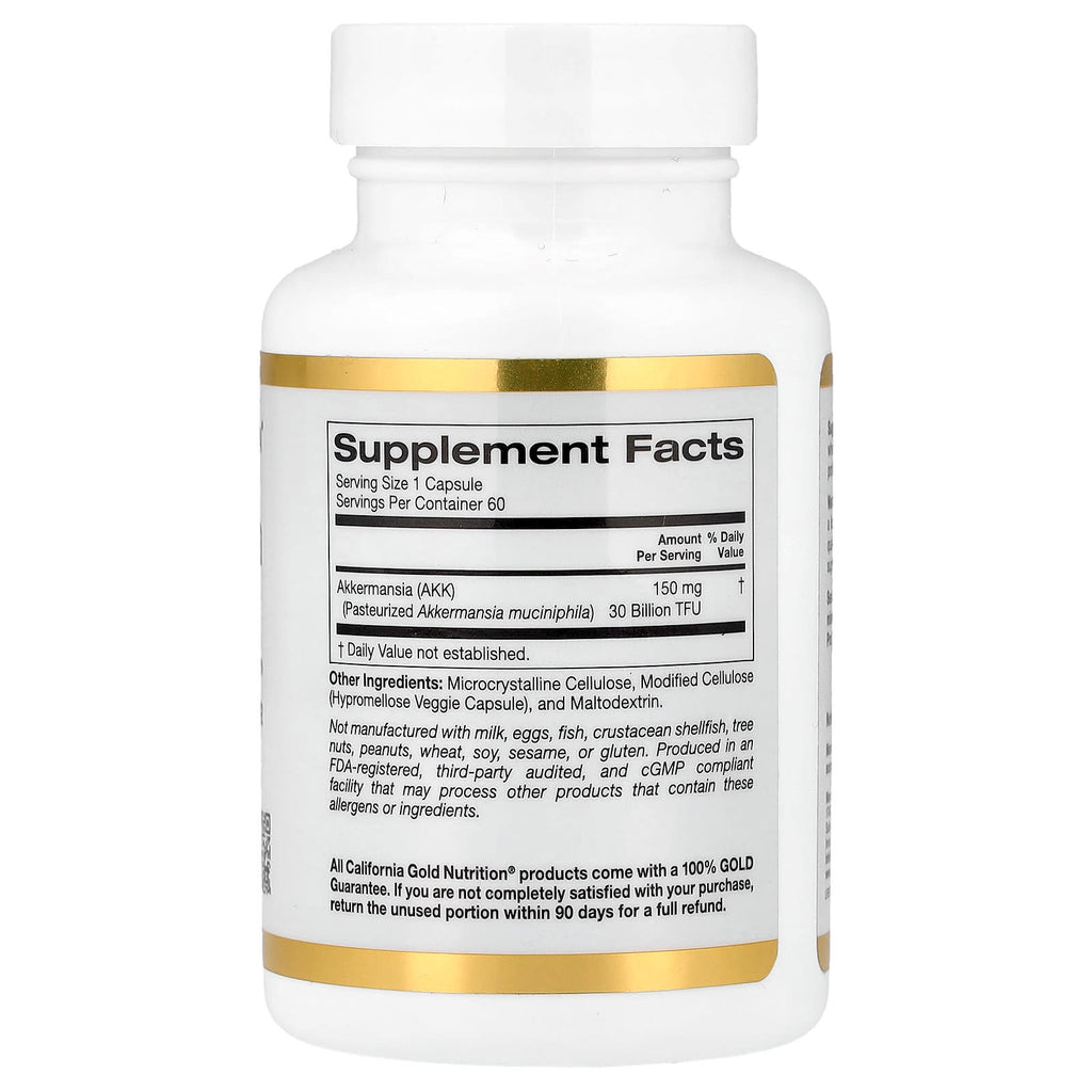 California Gold Nutrition, Akkermansia 30B, 60 Veggie Capsules