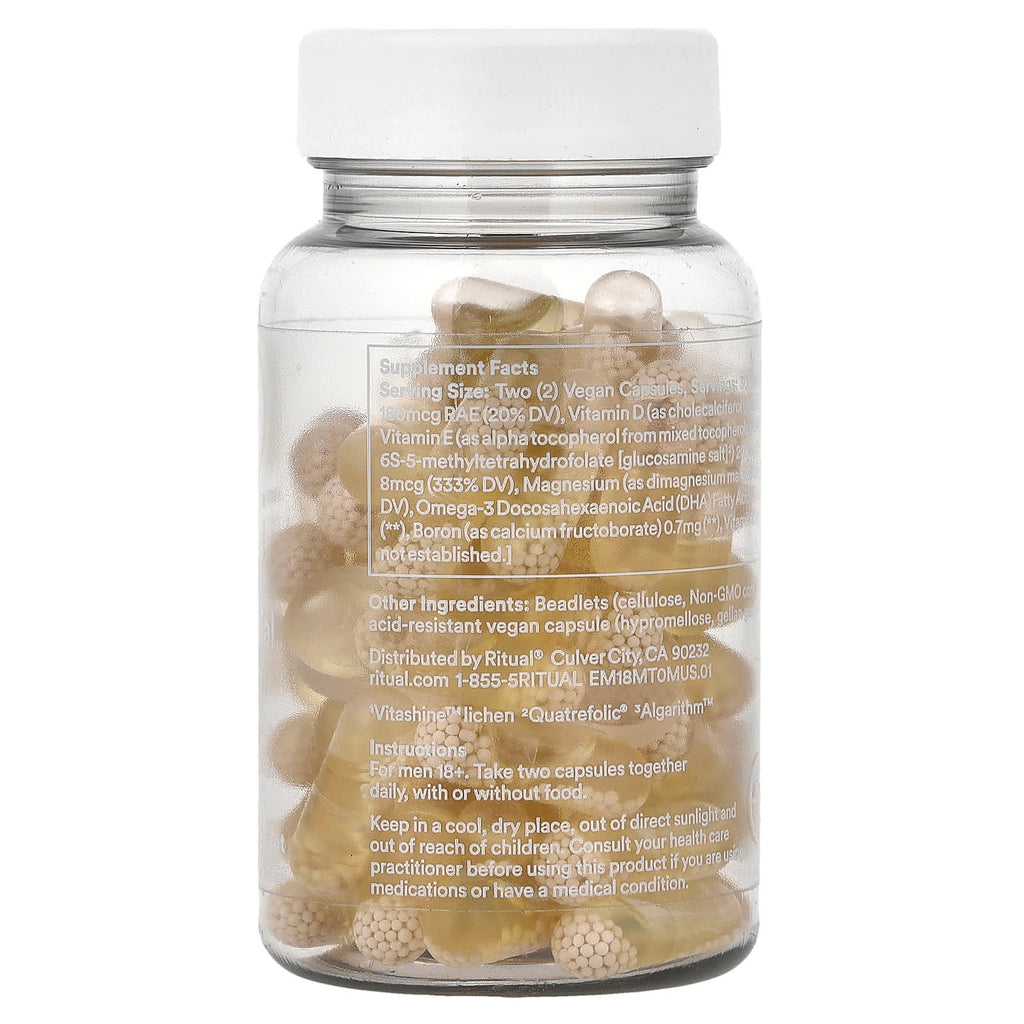 Ritual, Essential For Men, Multivitamin 18+, Mint, 60 Vegan Capsules