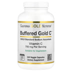 California Gold Nutrition, Buffered Gold C™, GOLD Standard Sodium Ascorbate (Vitamin C), 240 Veggie Capsules