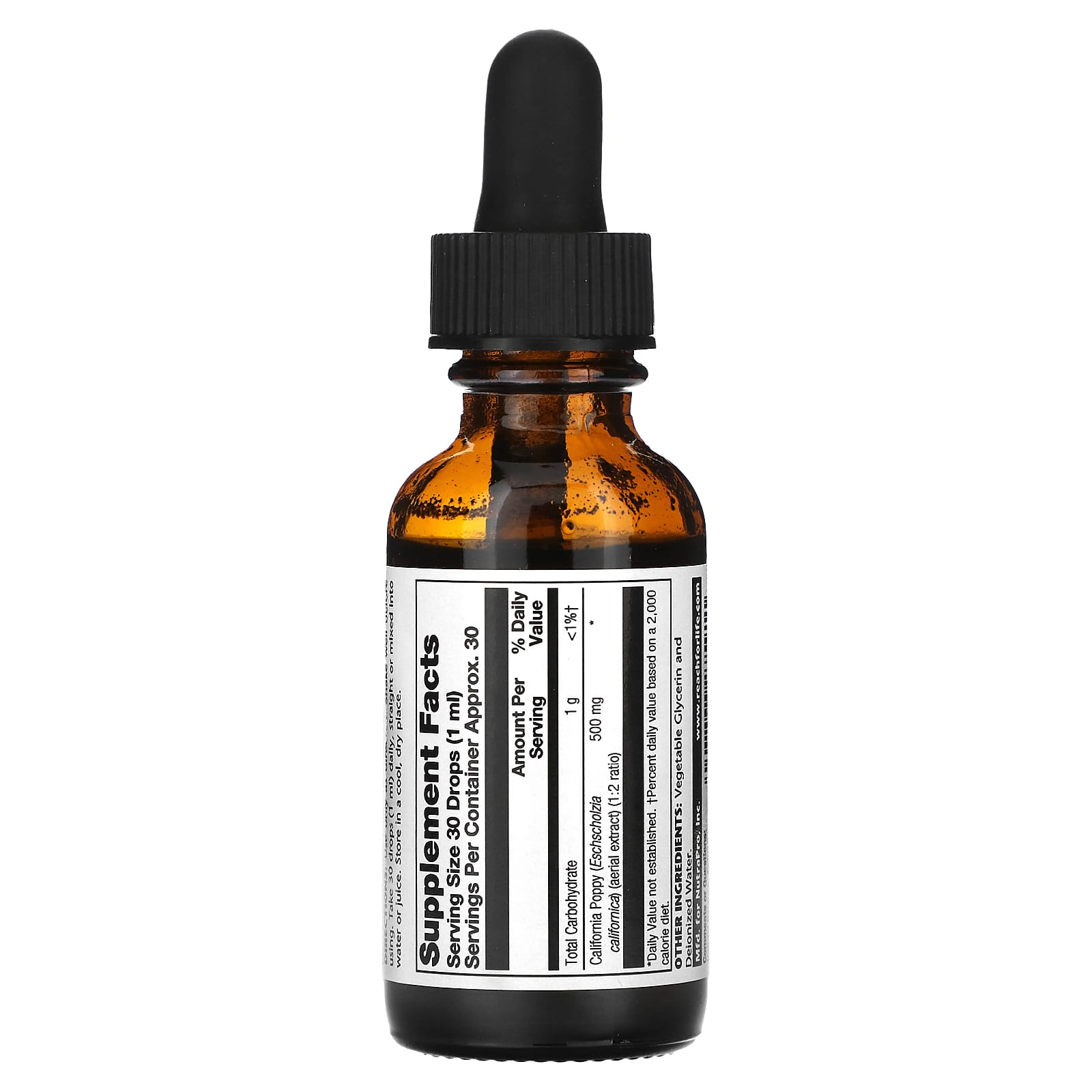 Natural Balance, California Poppy, Alcohol-Free, 500 mg, 1 fl oz (30 ml)