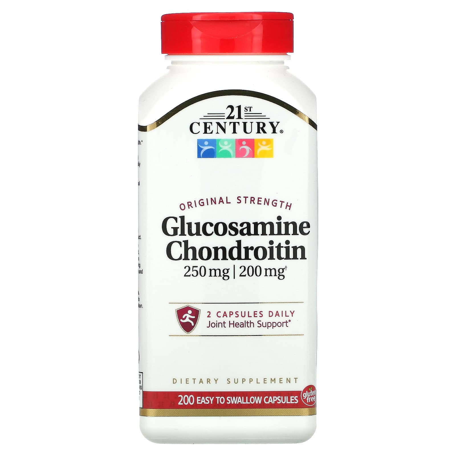 21st Century, Glucosamine / Chondroitin, Original Strength, 200 Easy to Swallow Capsules