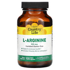 Country Life, L-Arginine, 500 mg, 100 Vegan Capsules