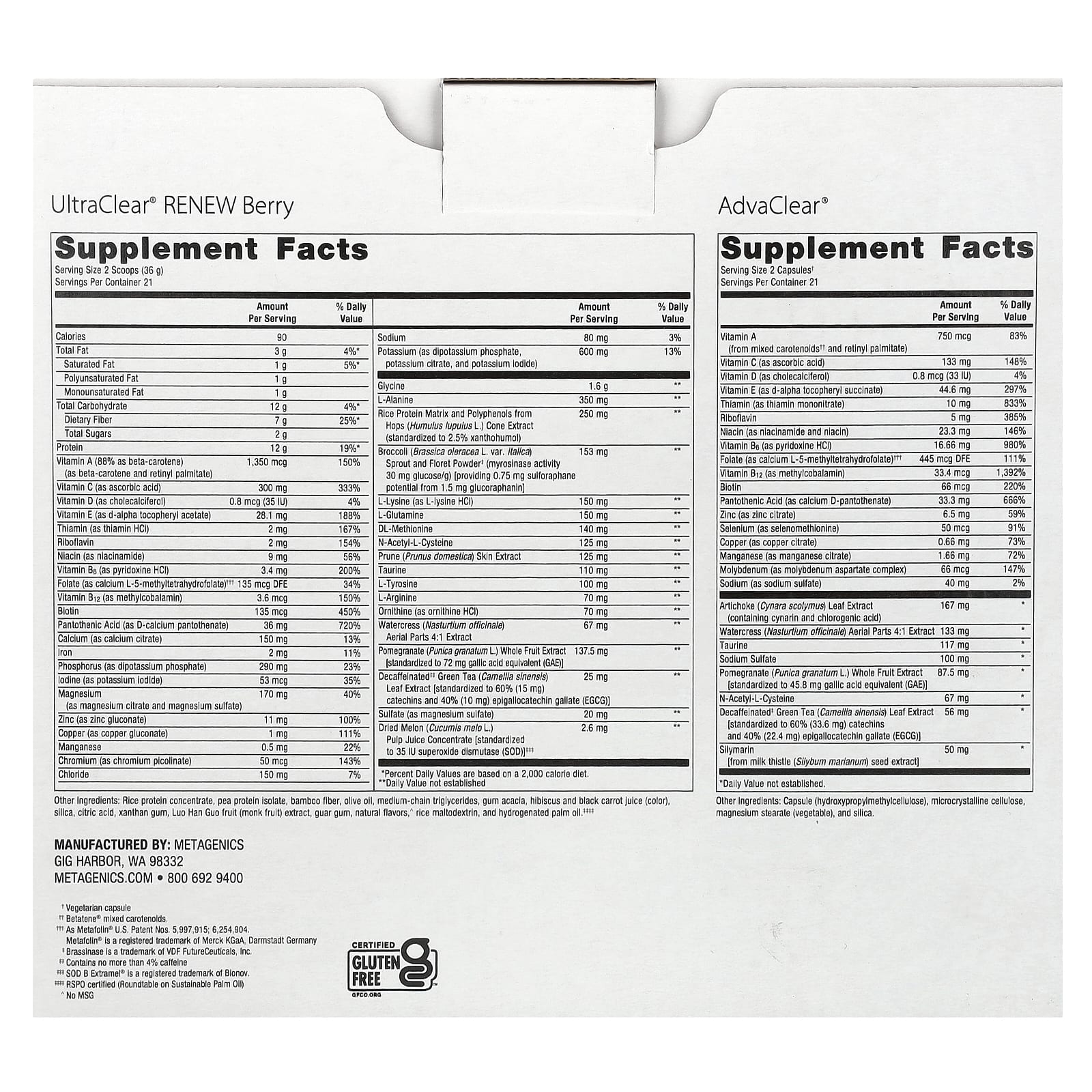 Metagenics, Clear Change, 10-Day Metabolic Detoxification Program, Natural Berry, 3 Piece Kit