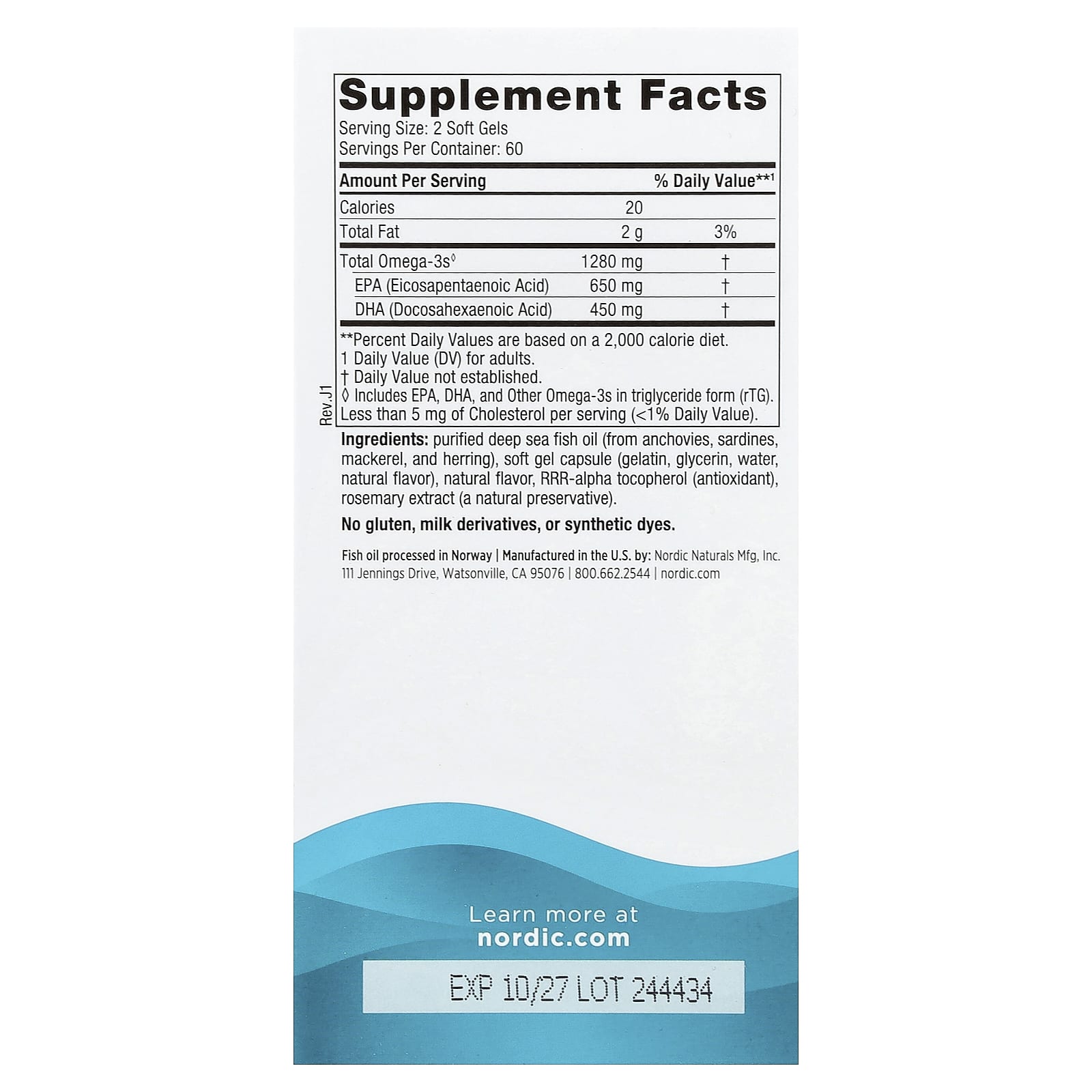 Nordic Naturals, Ultimate Omega®, Lemon, 120 Soft Gels (640 mg per Soft Gel)