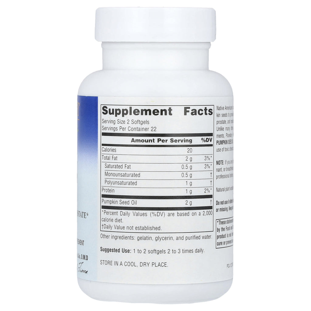 Planetary Herbals, Full Spectrum™ Pumpkin Seed Oil, 45 Softgels (500 mg per Softgel)