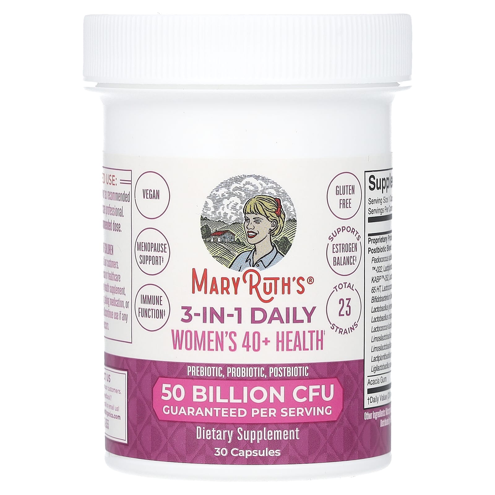 MaryRuth's, 3-In-1 Daily Women's 40+ Health, 30 Capsules