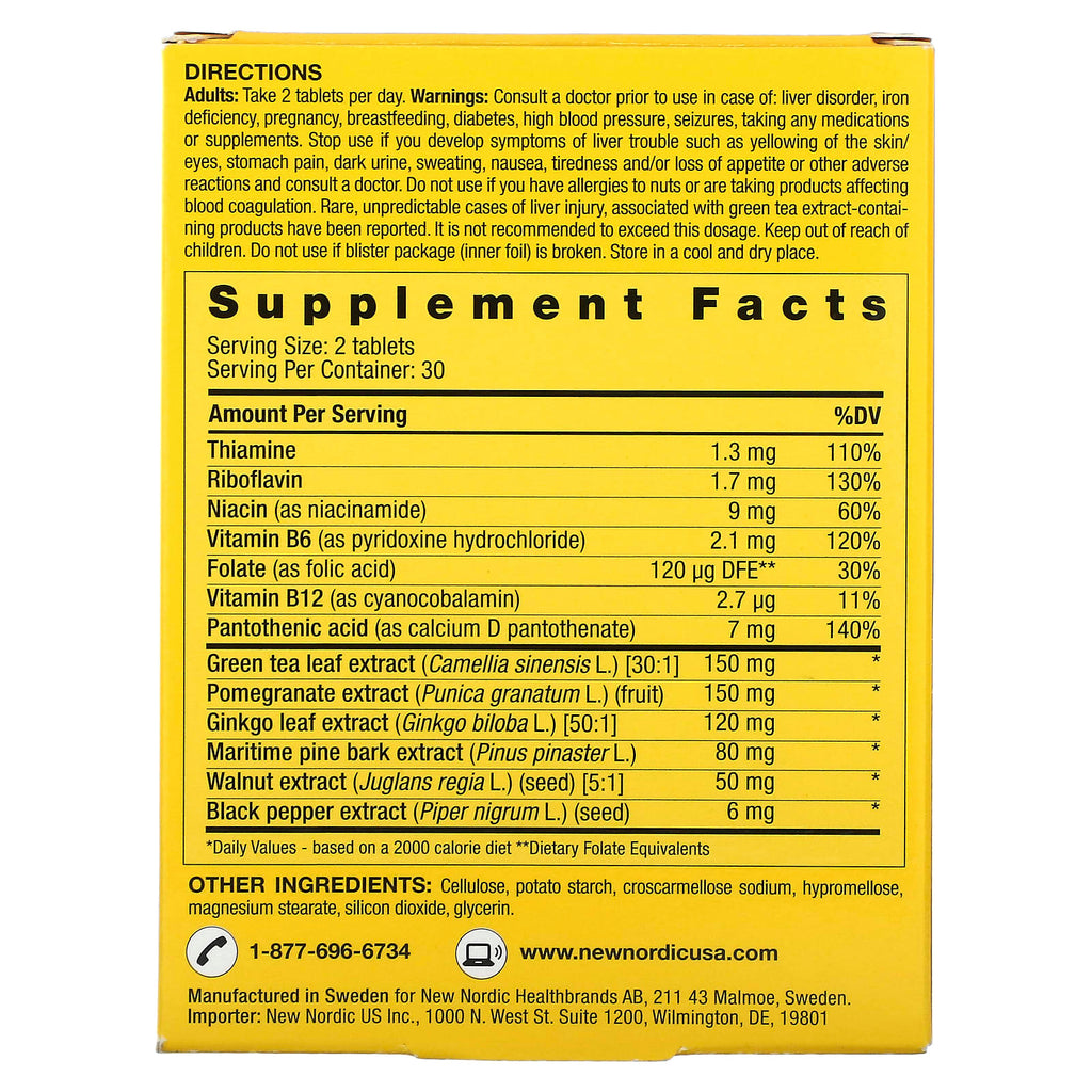 New Nordic, Clear Brain, 60 Tablets
