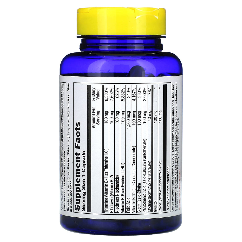 Nature's Life, B-100, High Folic Acid, 1,360 mcg, 100 Capsules