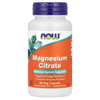 NOW Foods, Magnesium Citrate, 60 Veg Capsules (133 mg per Capsule)