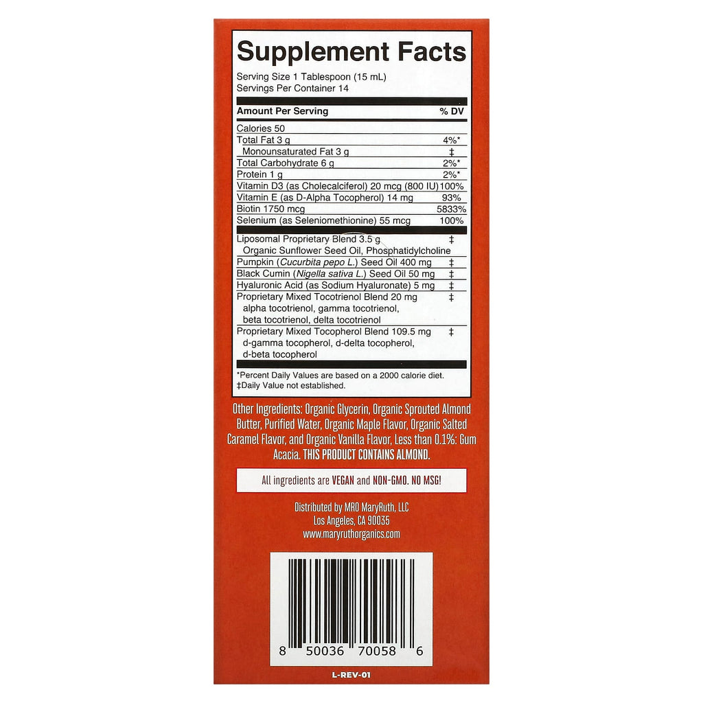 MaryRuth's, Hair Care Liposomal, Maple French Toast, 14 Pouches, 0.5 fl oz (15 ml) Each