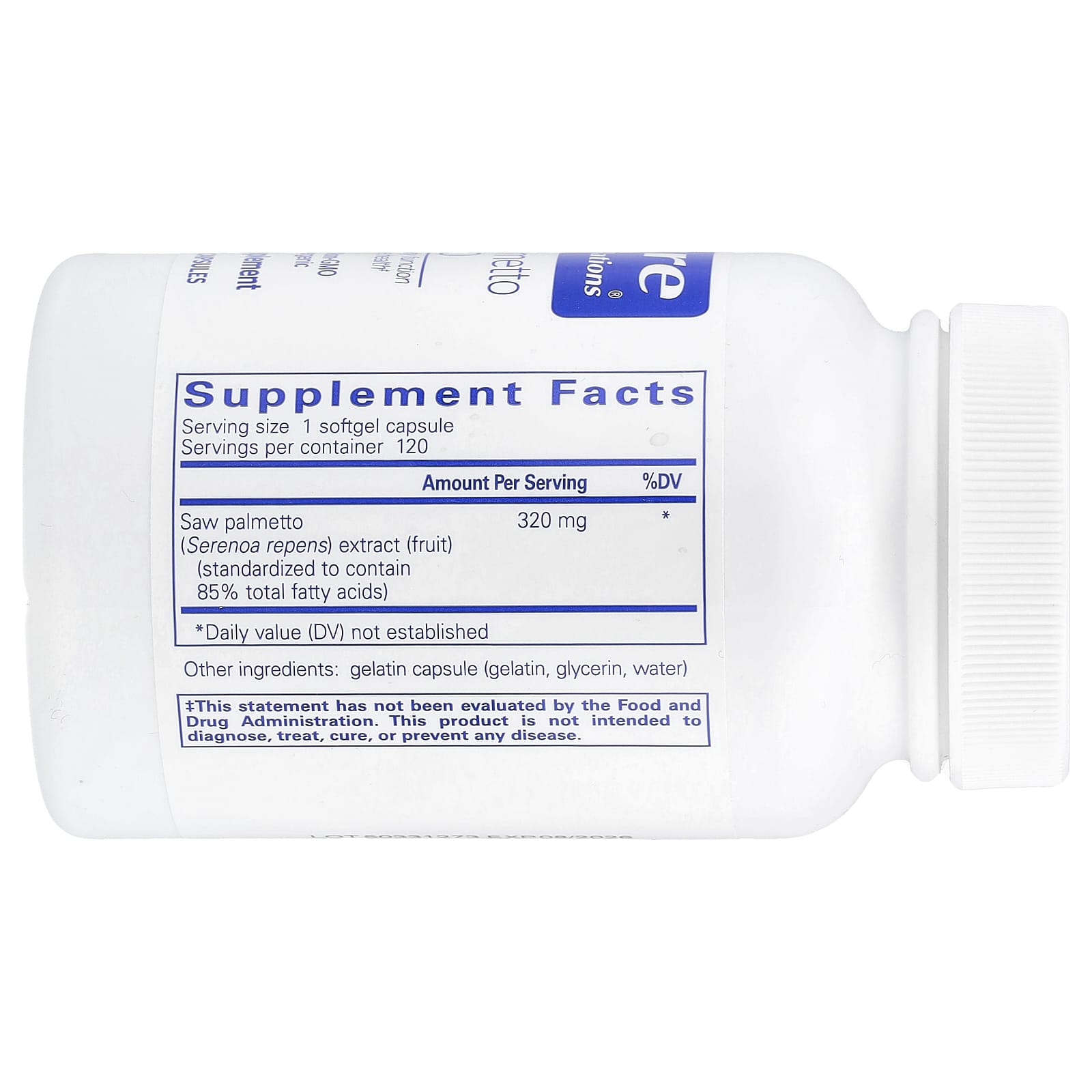 Pure Encapsulations, Saw Palmetto 320, 120 Softgel Capsules (320 mg per Softgel)