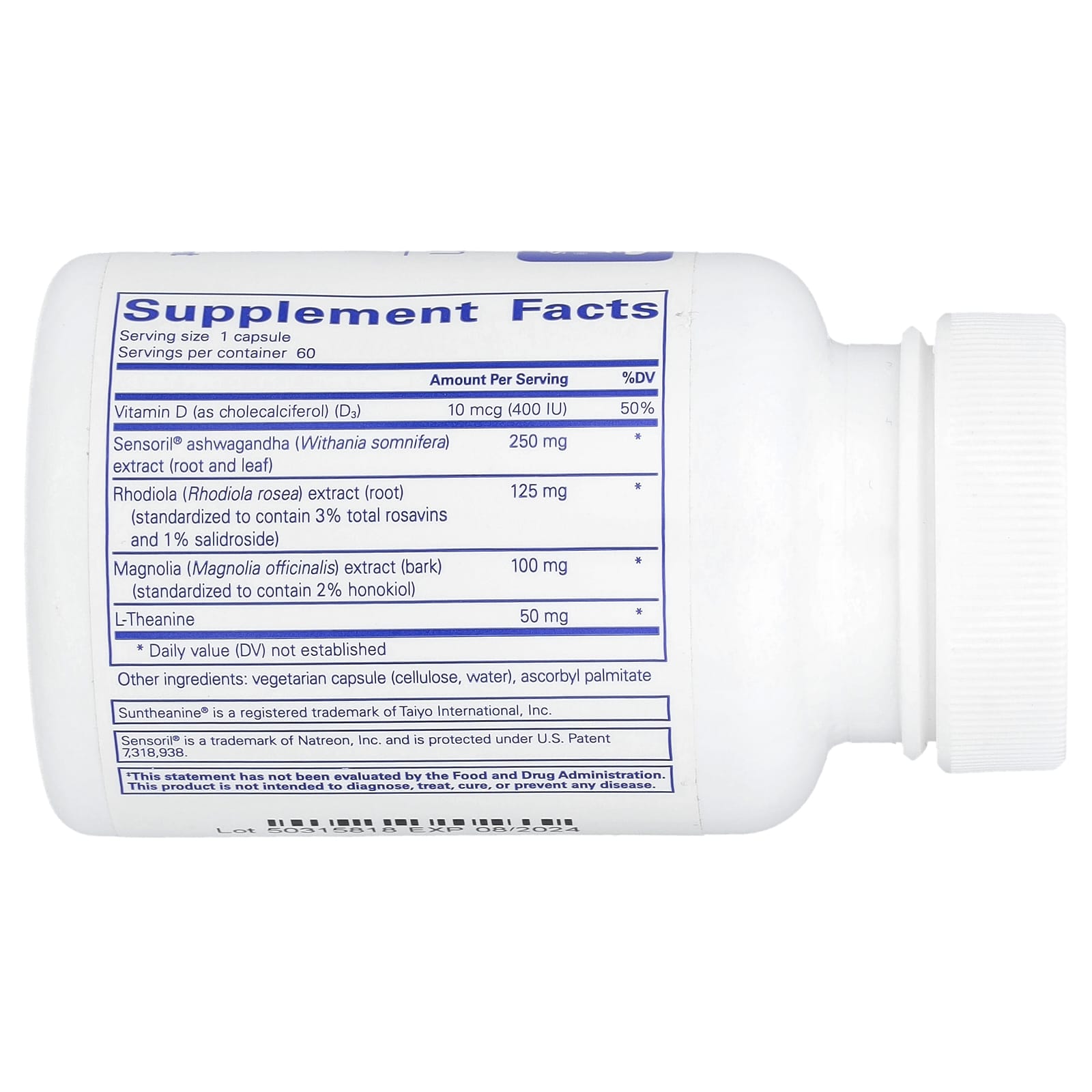 Pure Encapsulations, Cortisol Calm, 60 Capsules