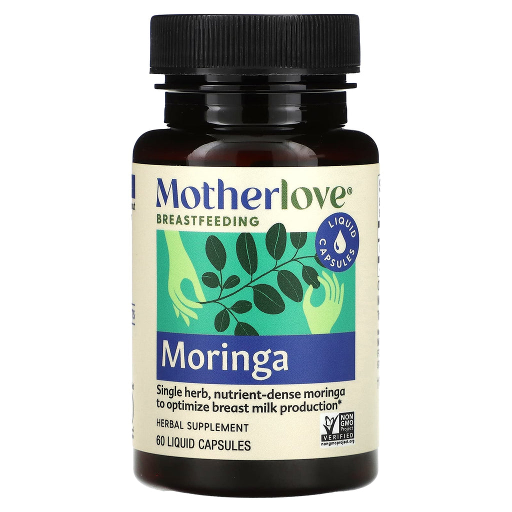 Motherlove, Breastfeeding, Moringa, 60 Liquid Capsules (579 mg per Capsule)
