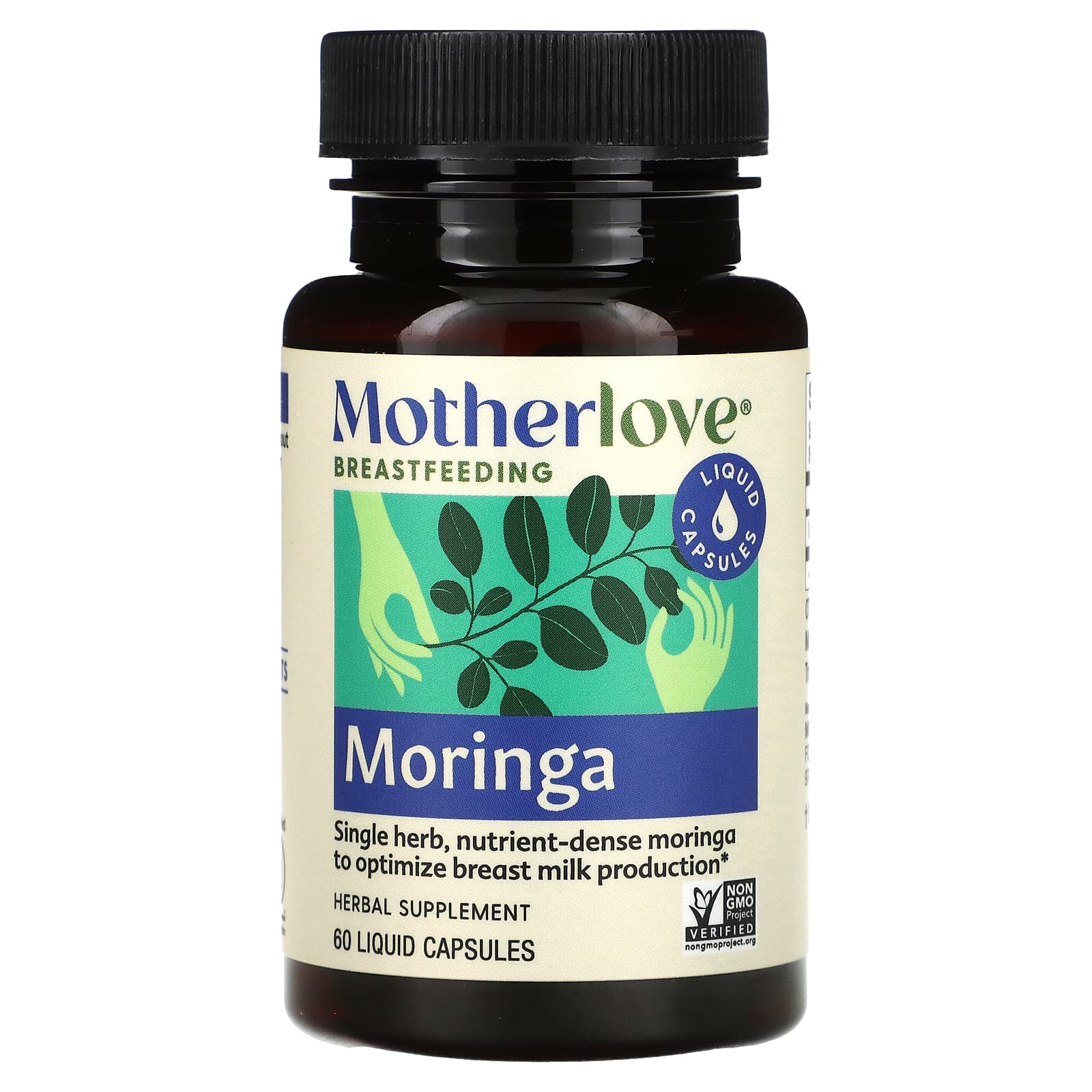 Motherlove, Breastfeeding, Moringa, 60 Liquid Capsules (579 mg per Capsule)