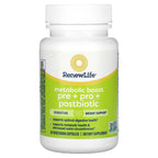 Renew Life, Metabolic Boost, Pre + Pro + Postbiotic, 30 Vegetarian Capsules