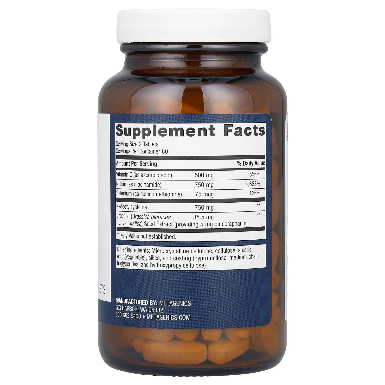 Metagenics, GlutaClear®, 120 Tablets